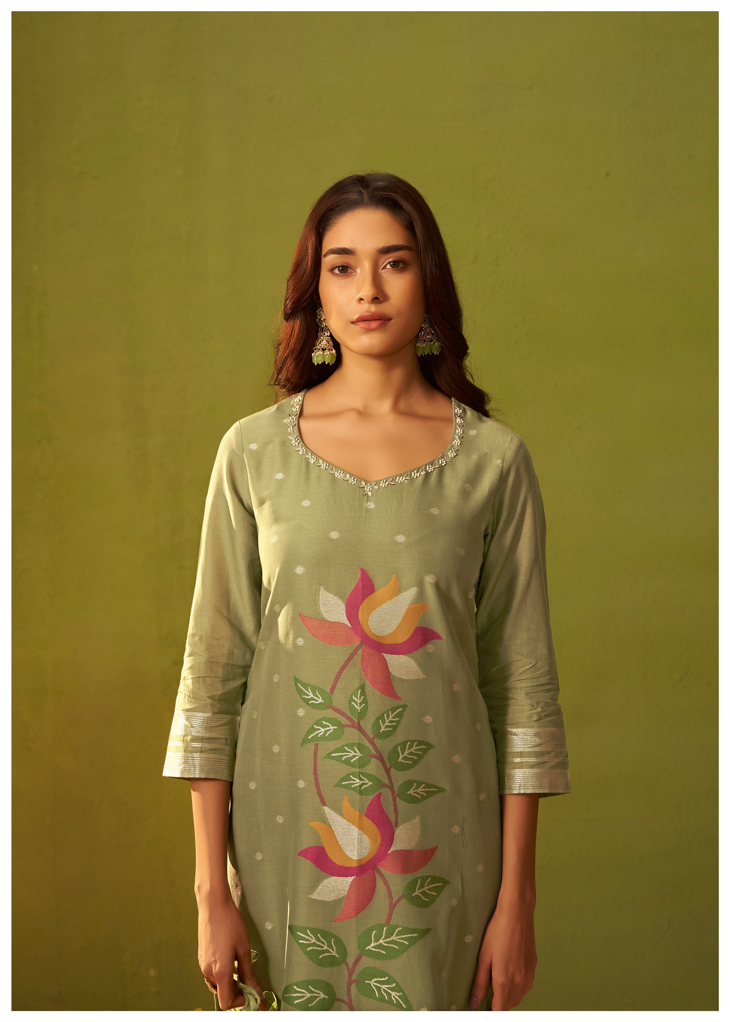 Chanderi Jacquard Set