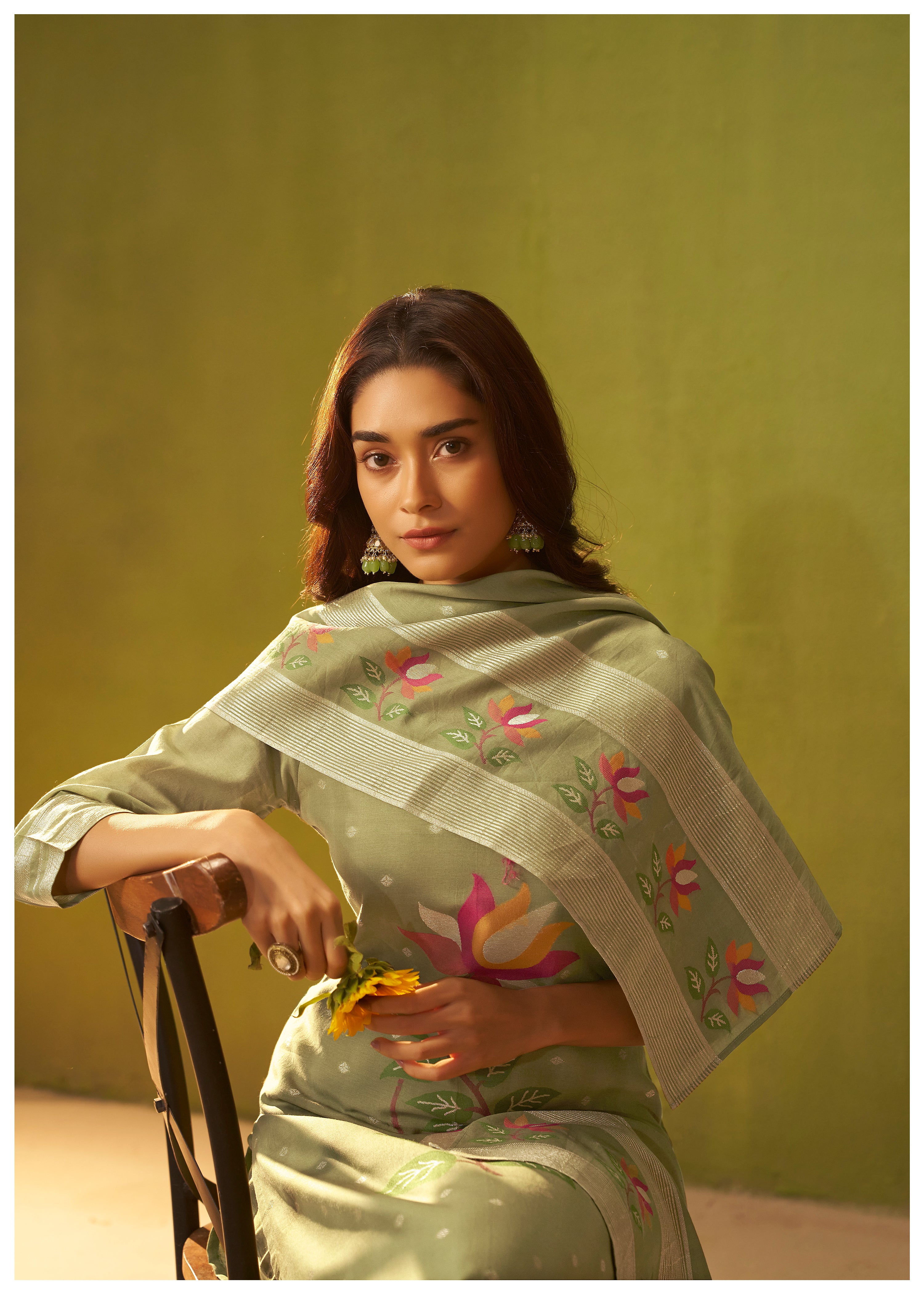 Chanderi Jacquard Set