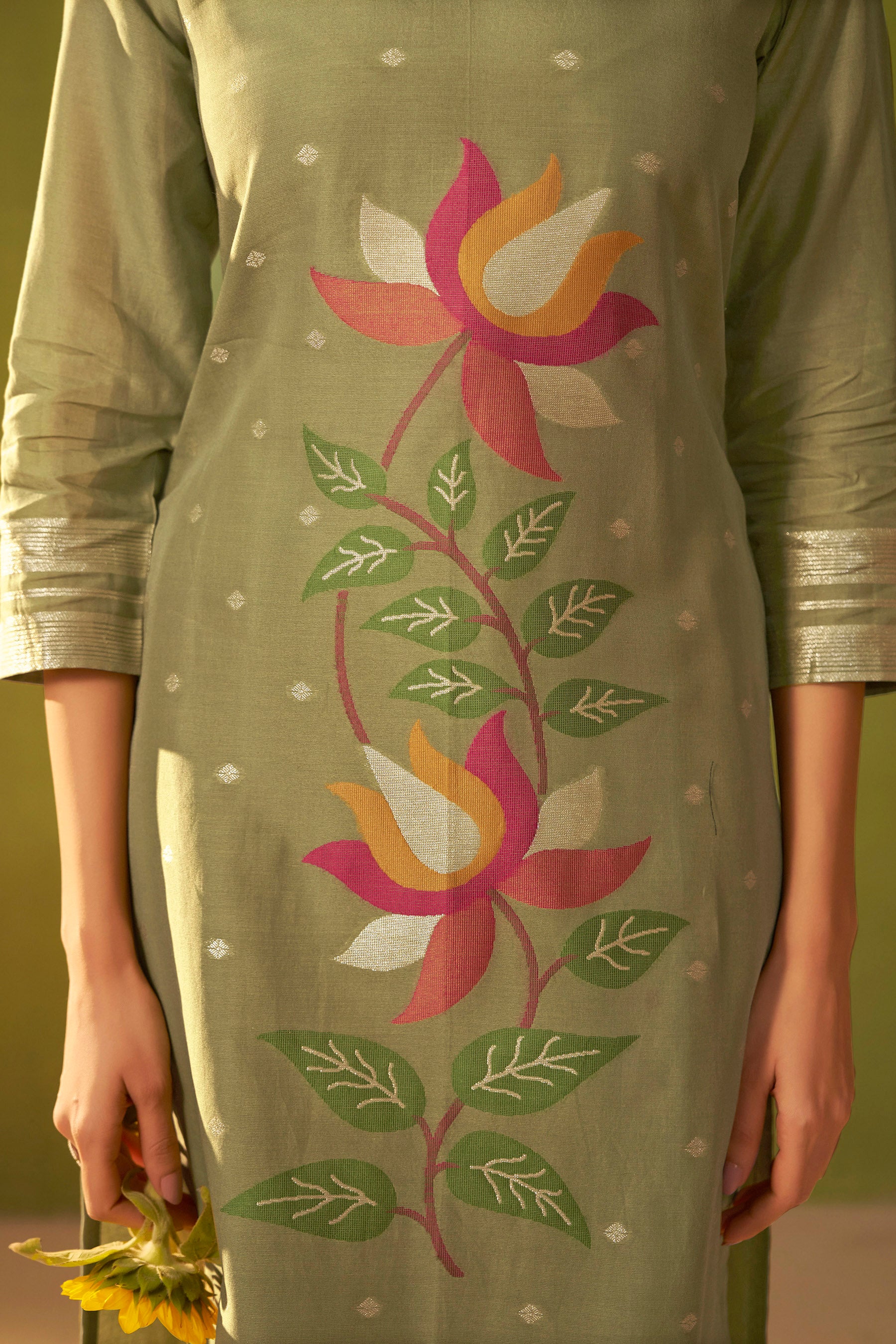 Chanderi Jacquard Set