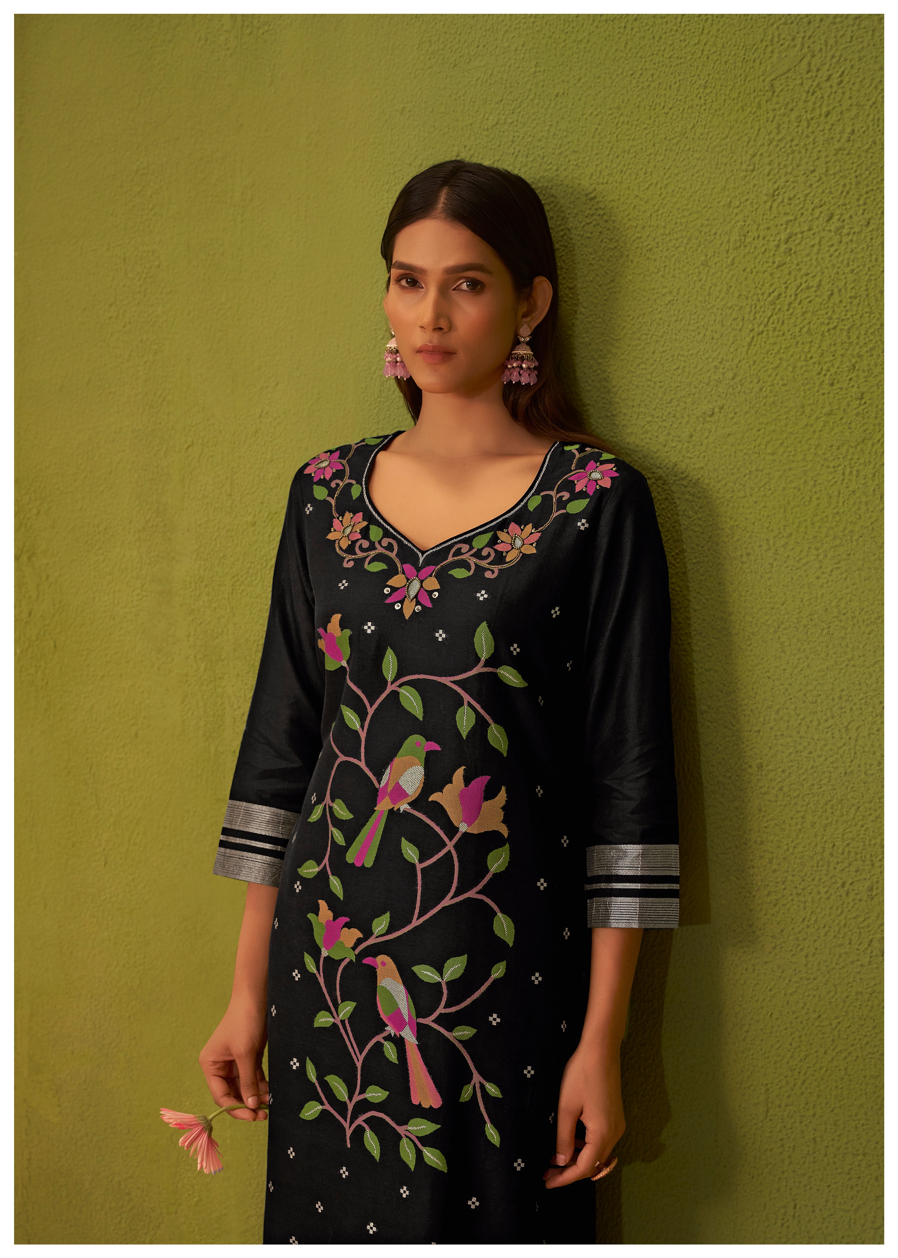 Chanderi Jacquard Set