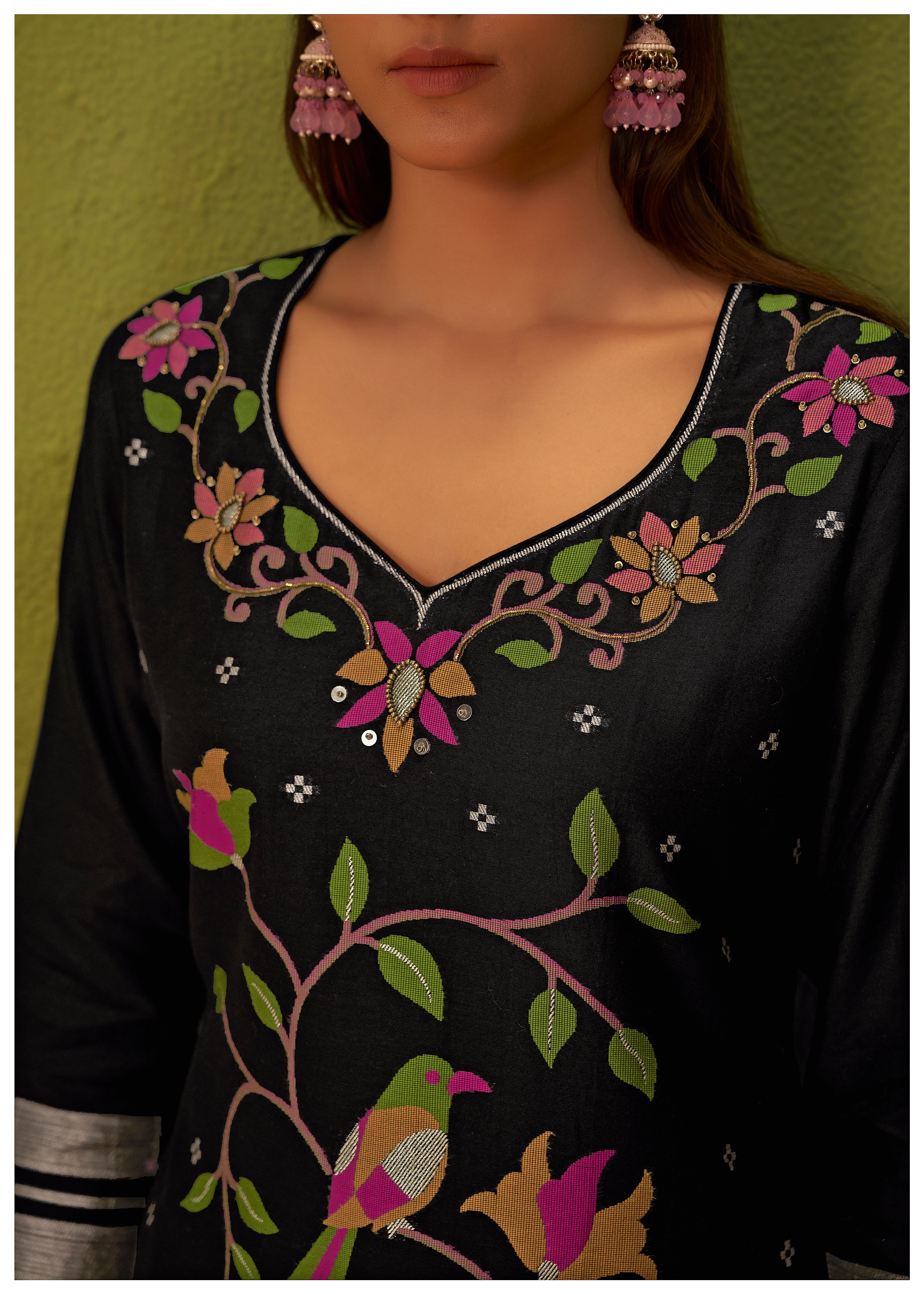 Chanderi Jacquard Set