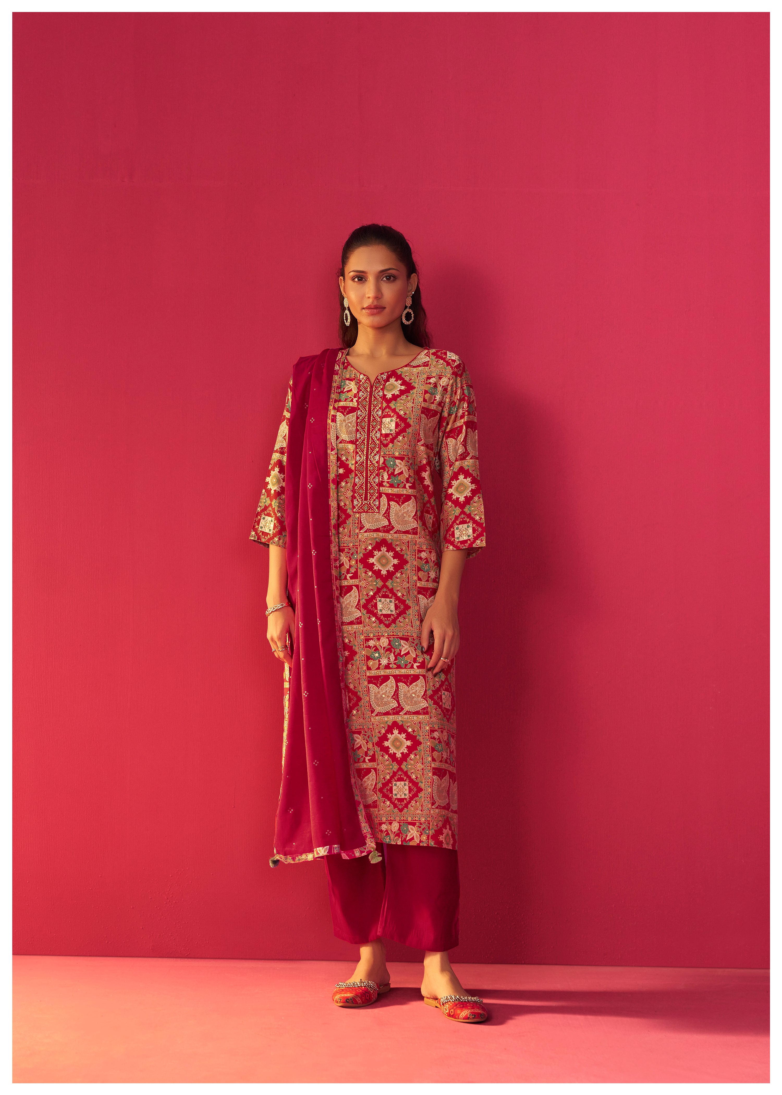 Viscose Digital Print Kurta Set