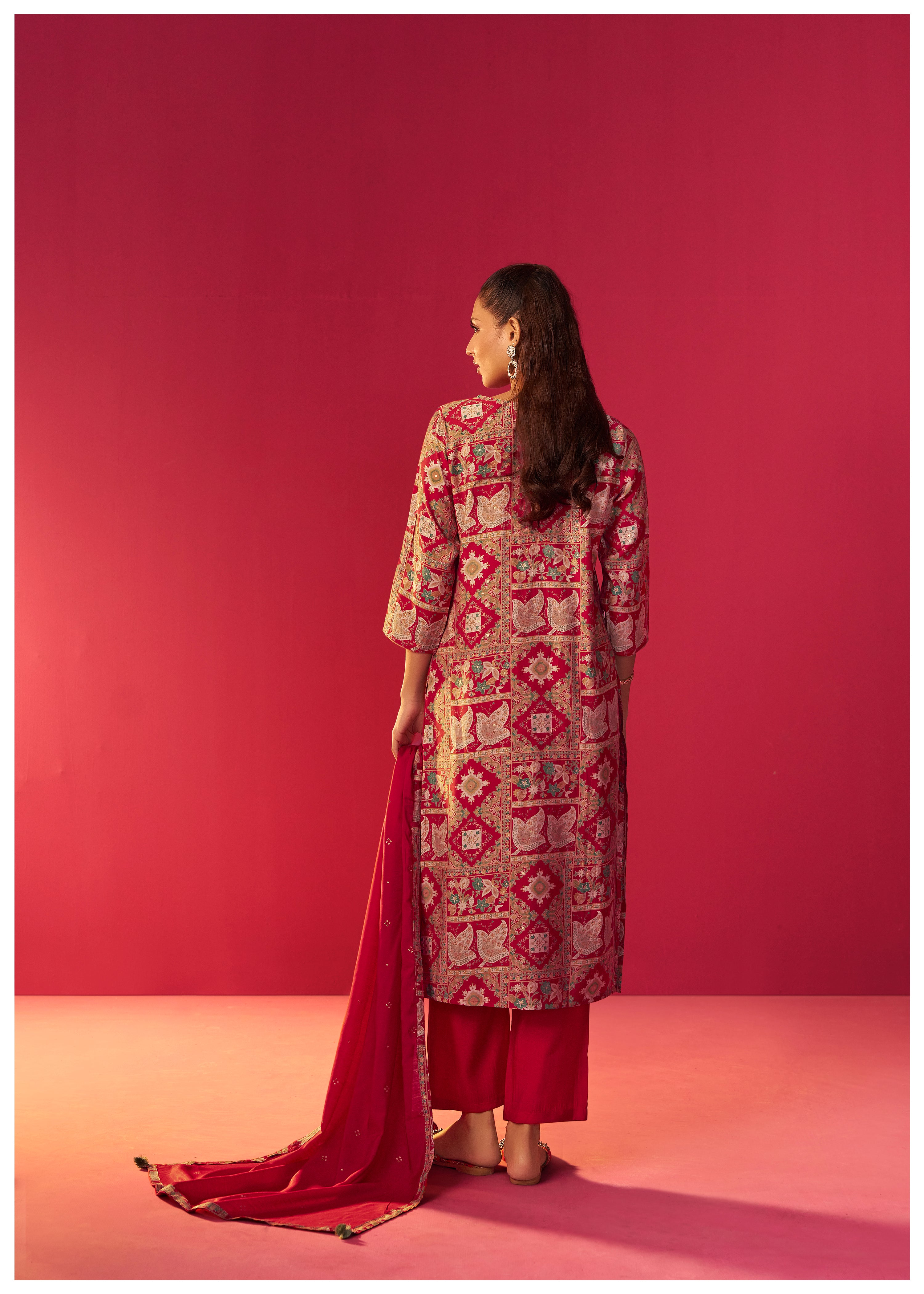 Viscose Digital Print Kurta Set