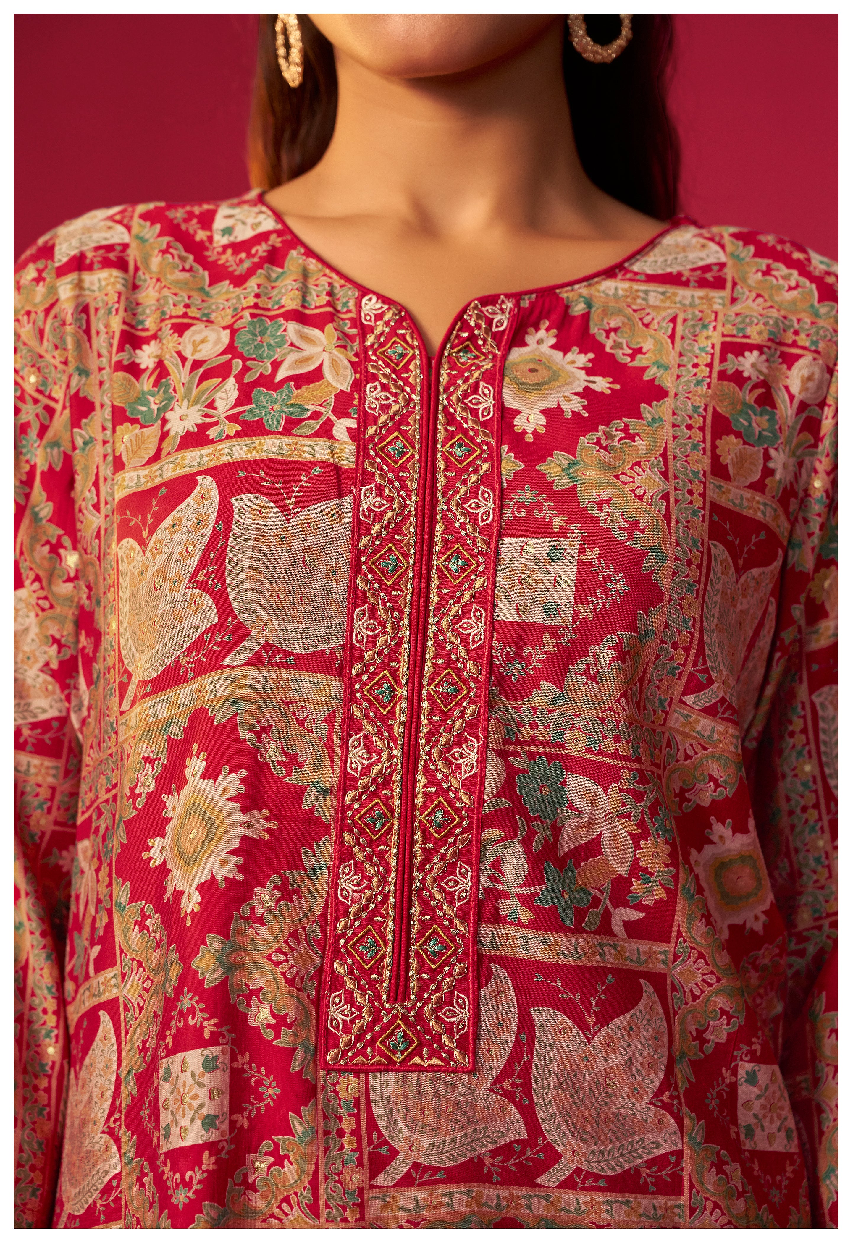 Viscose Digital Print Kurta Set
