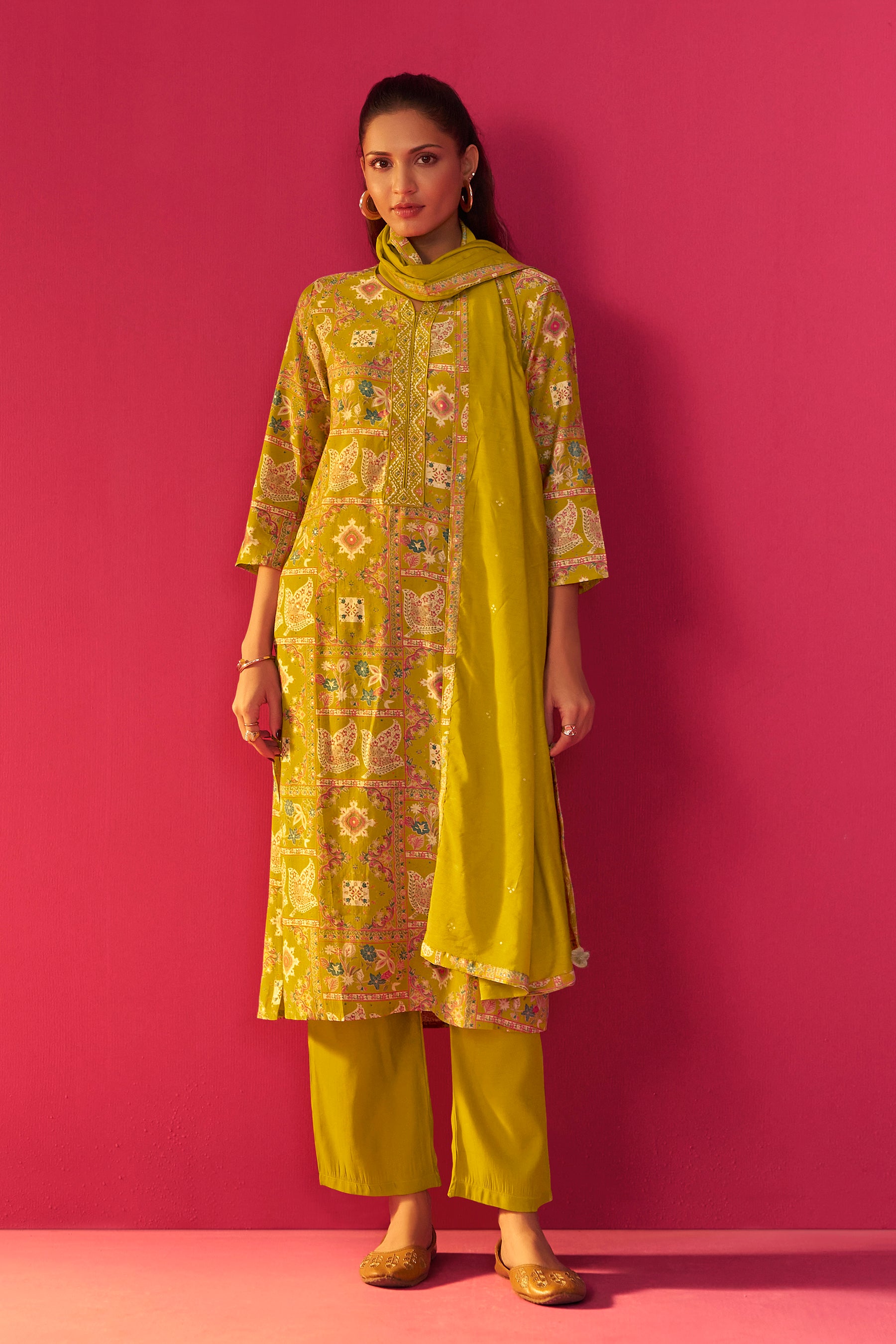 Viscose Kurta Set with Digital Print