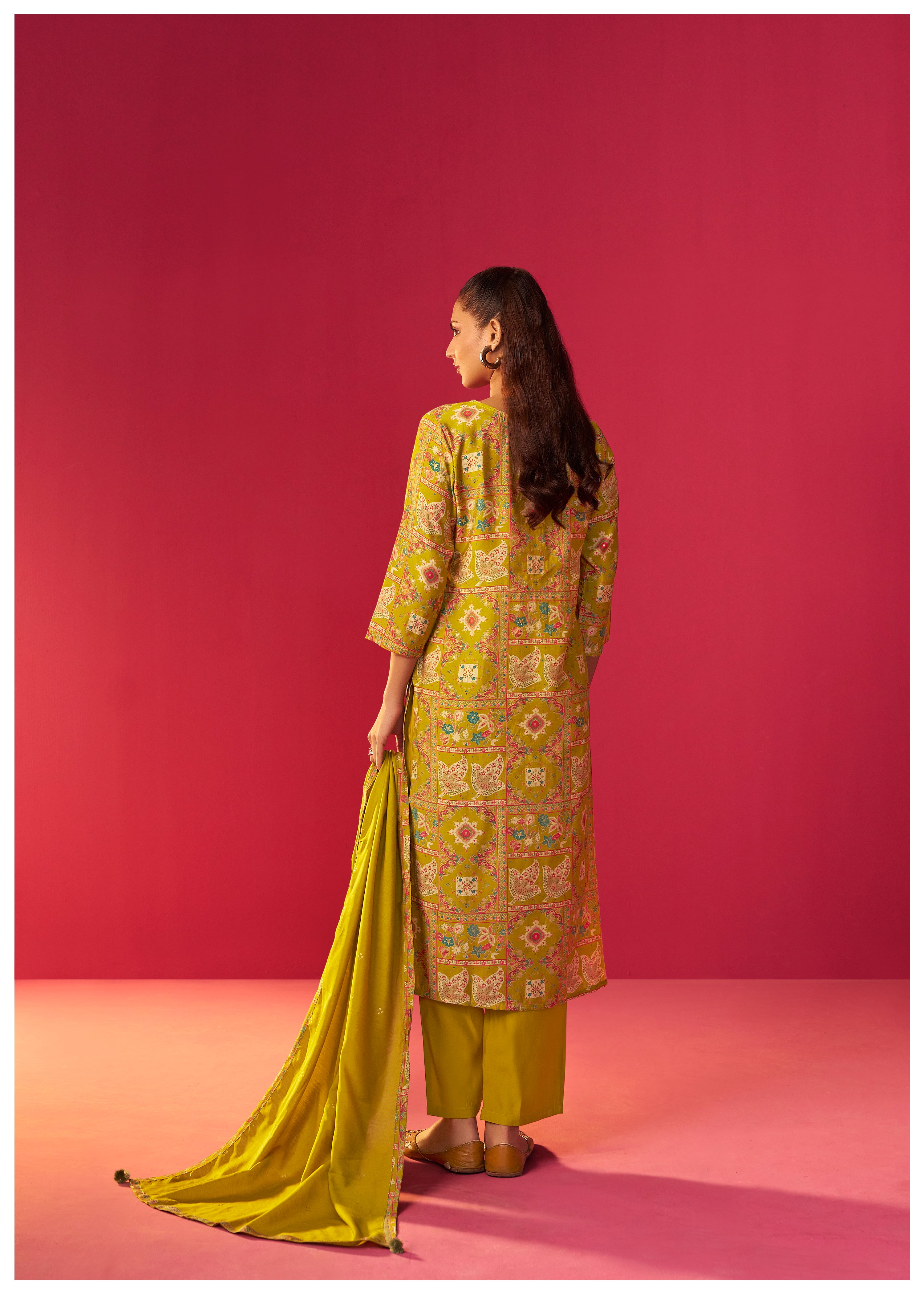 Viscose Digital Print Kurta Set