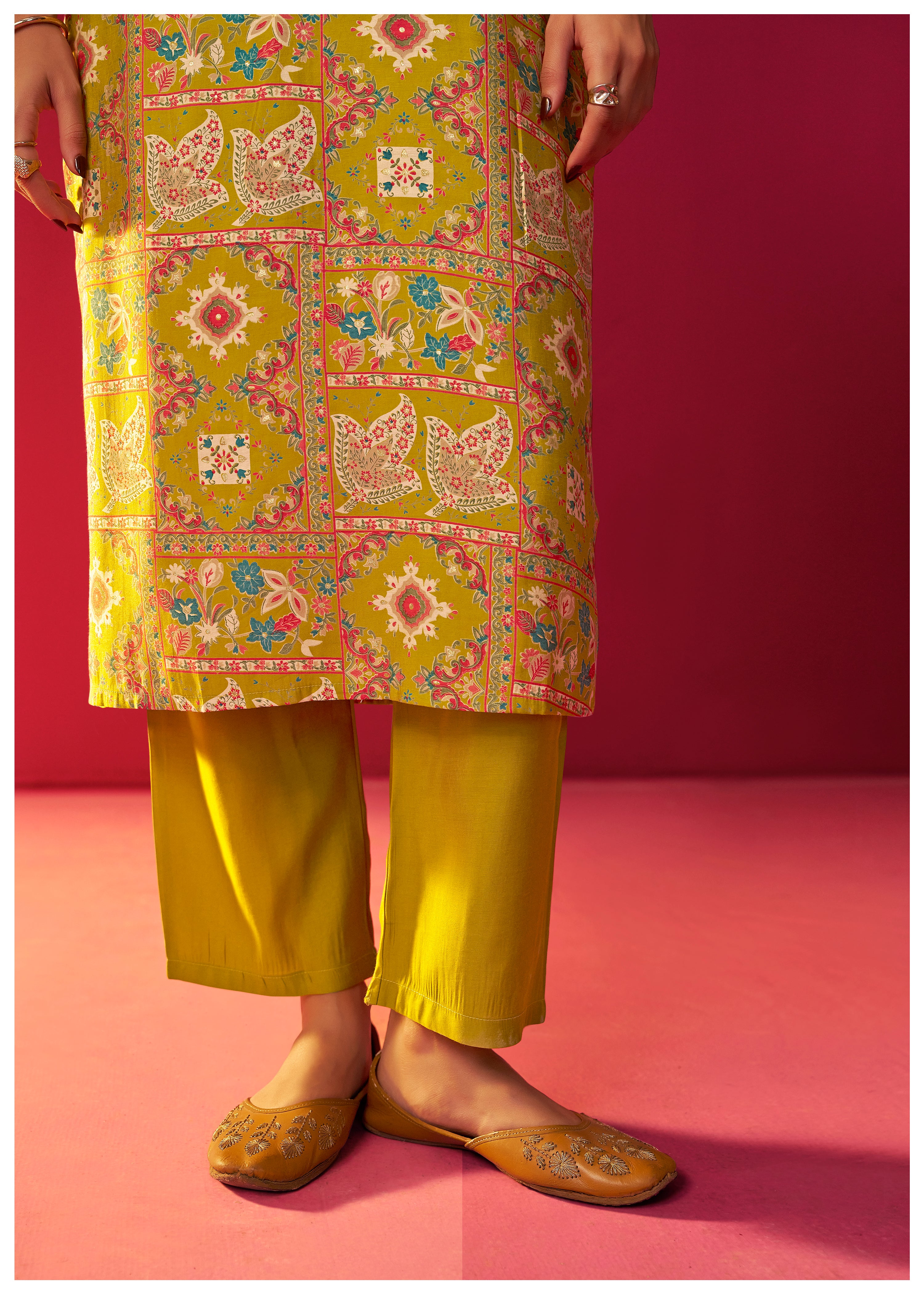 Viscose Digital Print Kurta Set