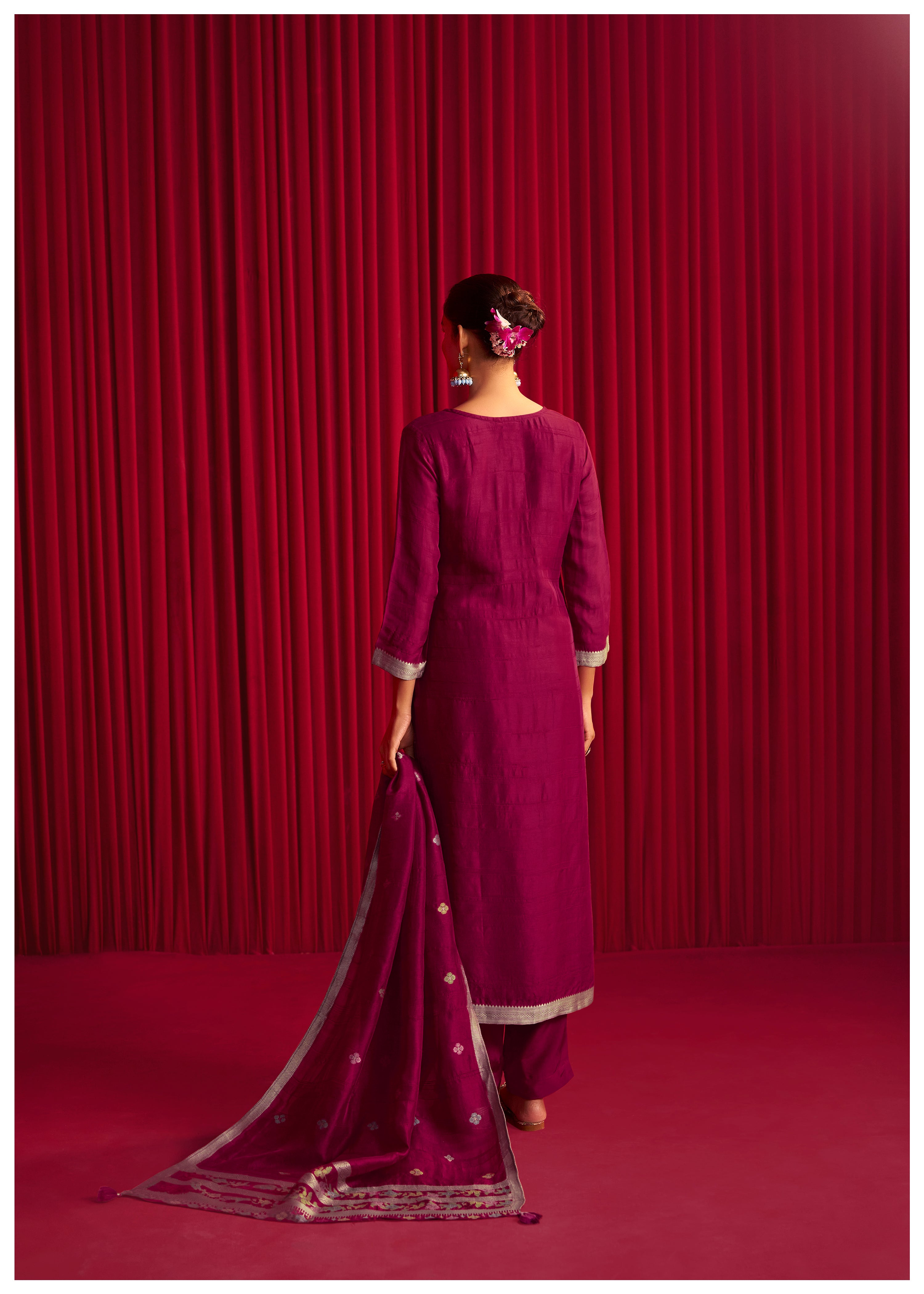 Bhagalpuri Silk Jacquard Set