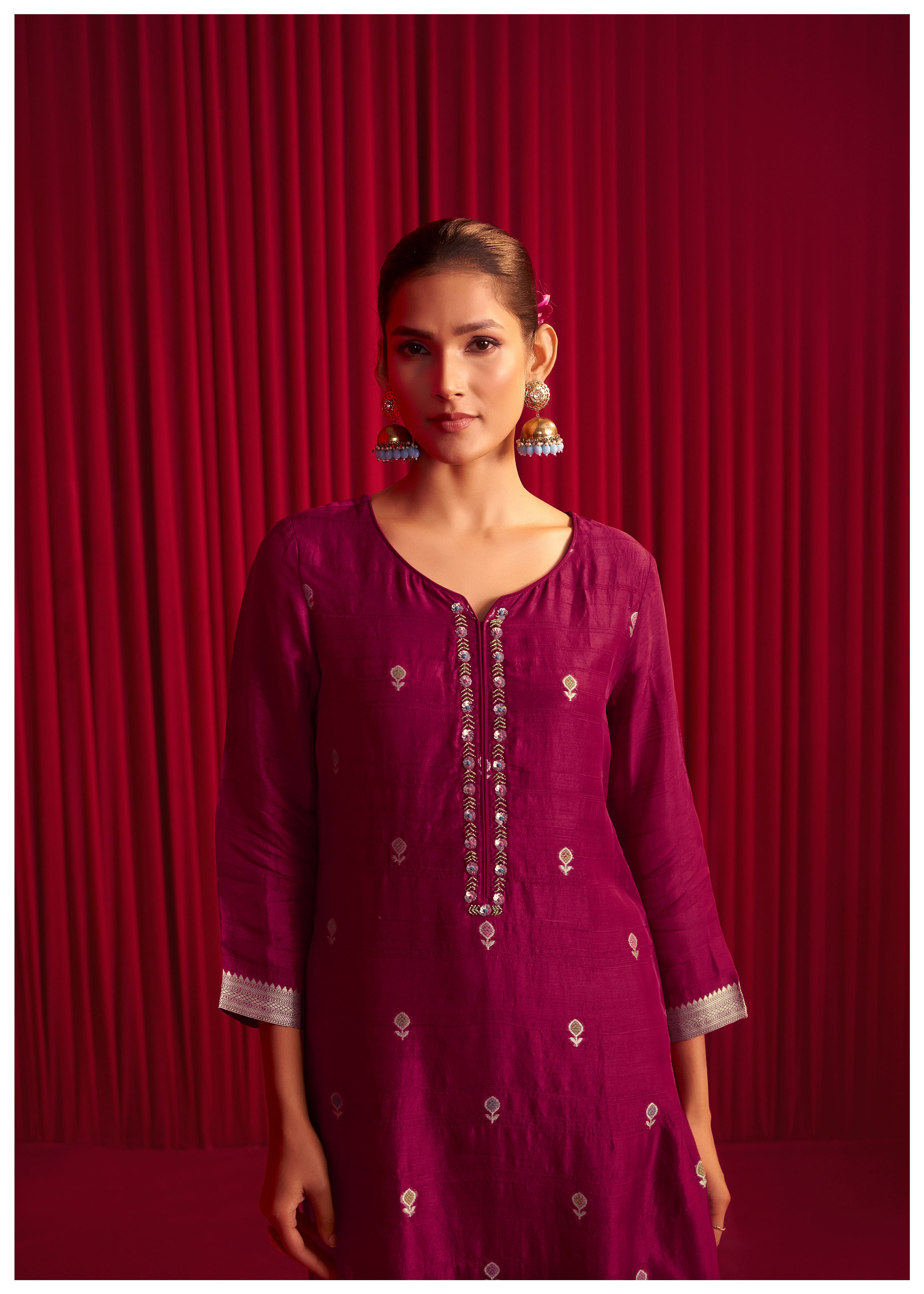 Bhagalpuri Silk Jacquard Set