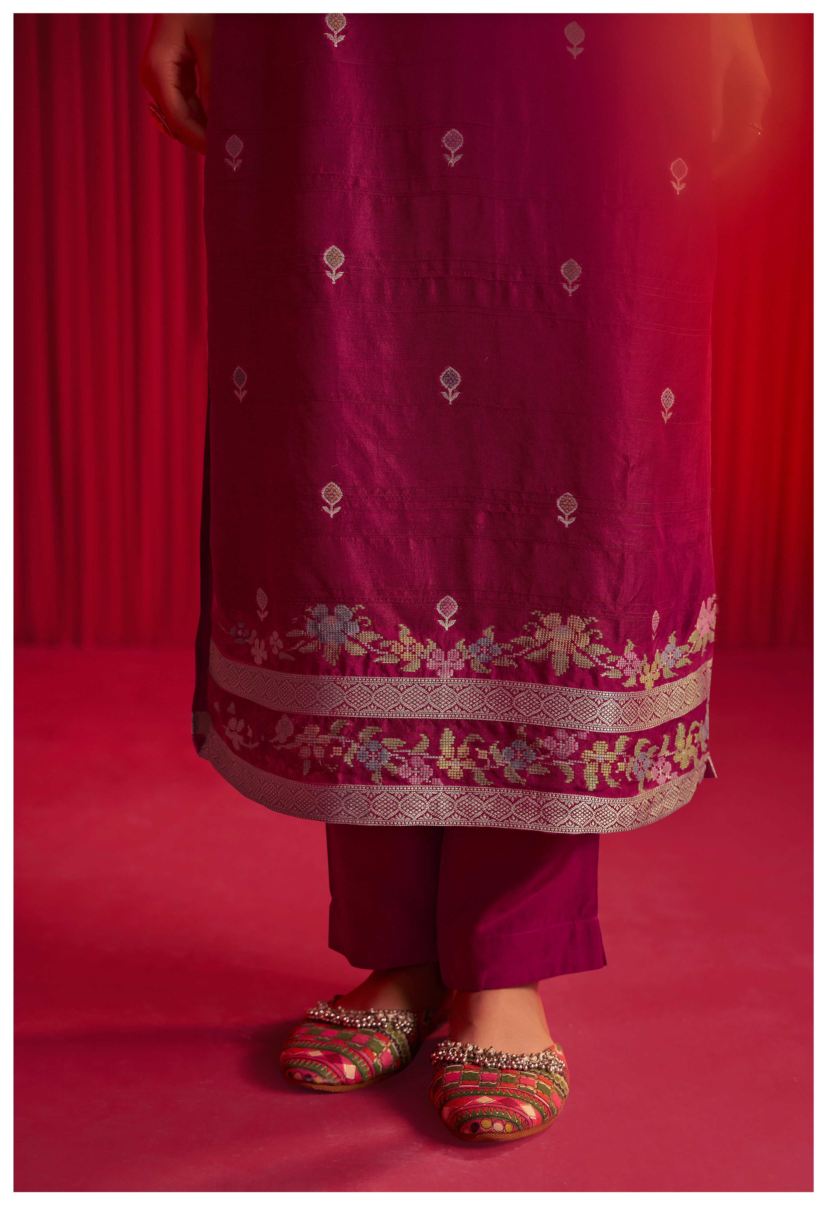 Bhagalpuri Silk Jacquard Set