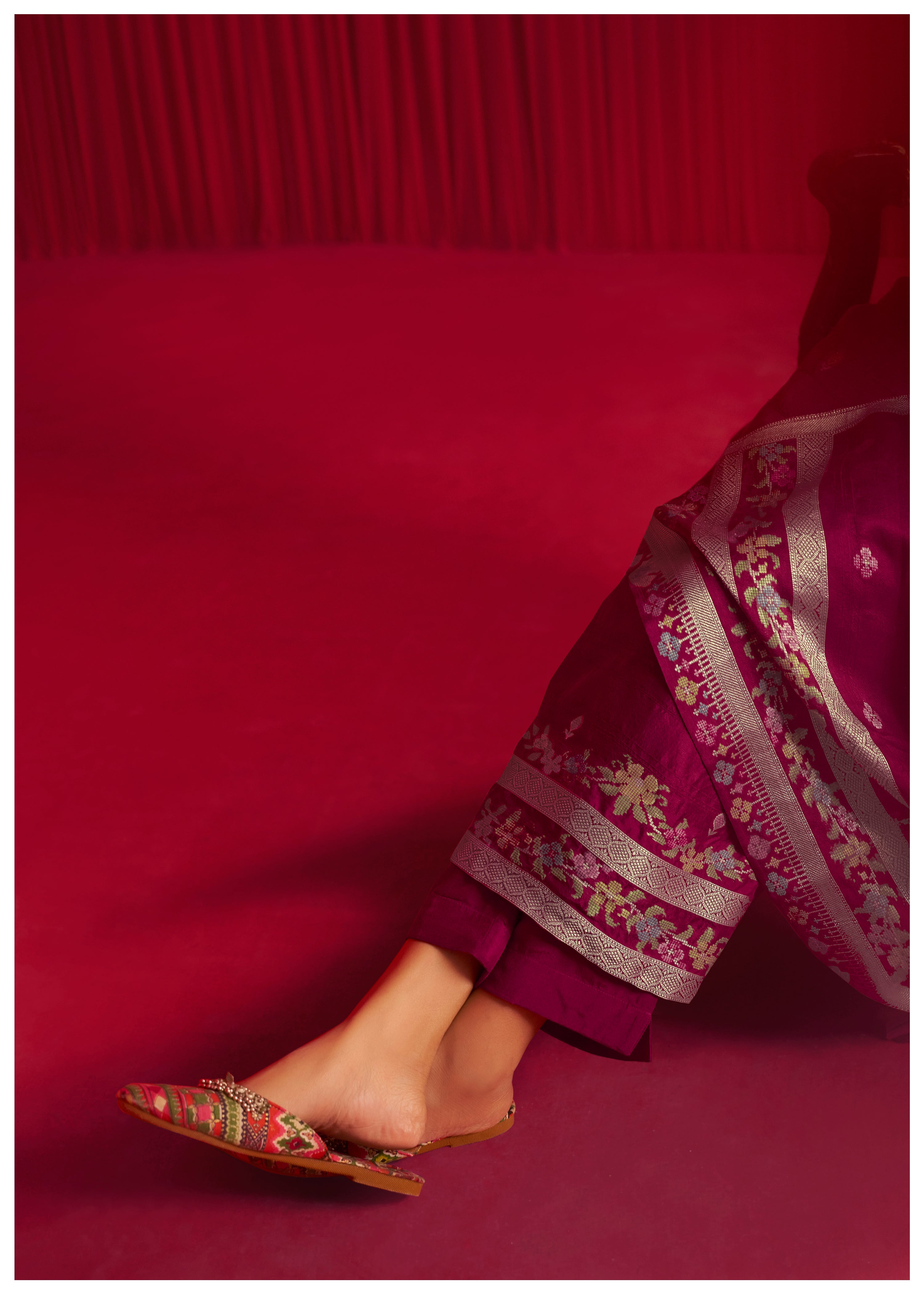 Bhagalpuri Silk Jacquard Set