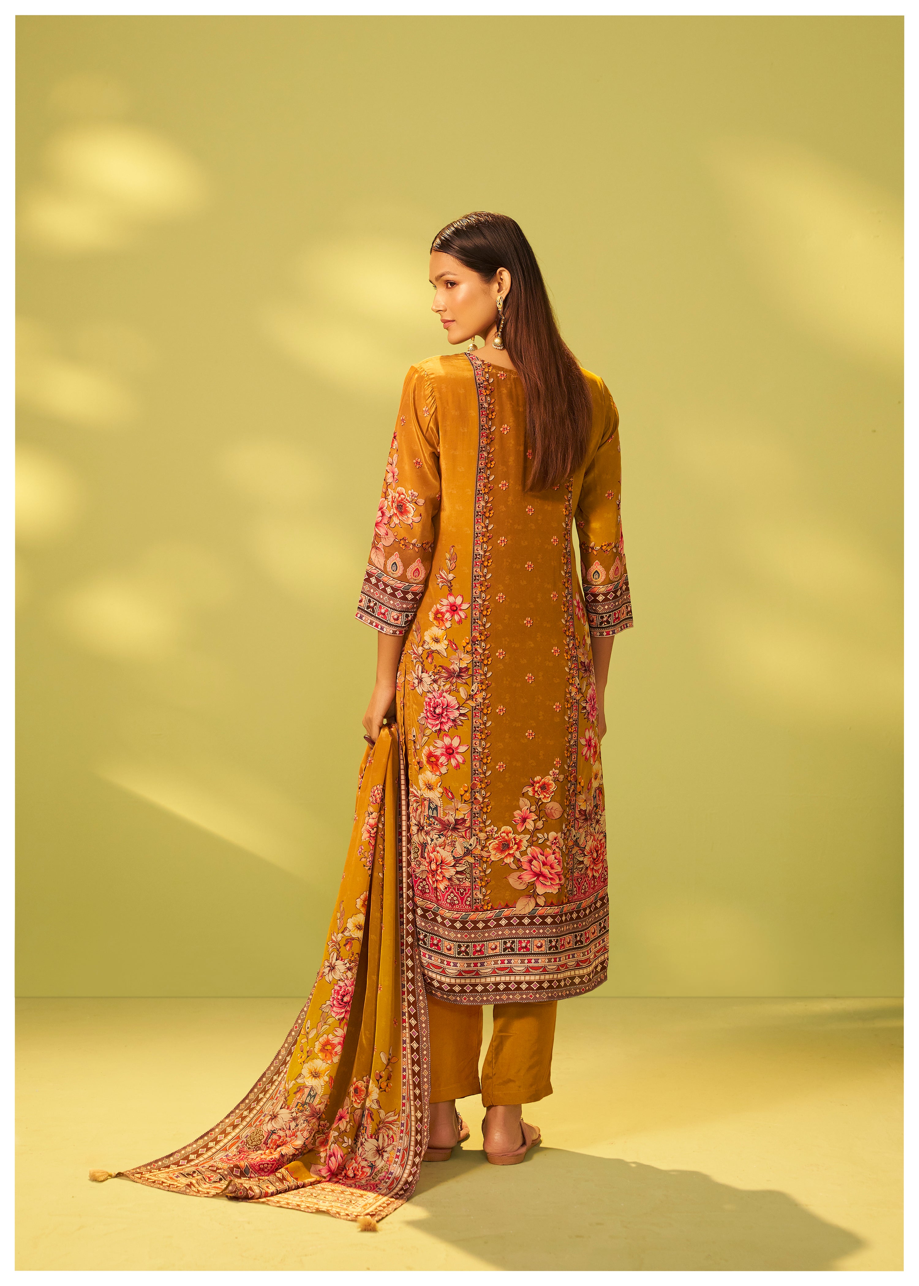 Crepe Silk Kurta Set