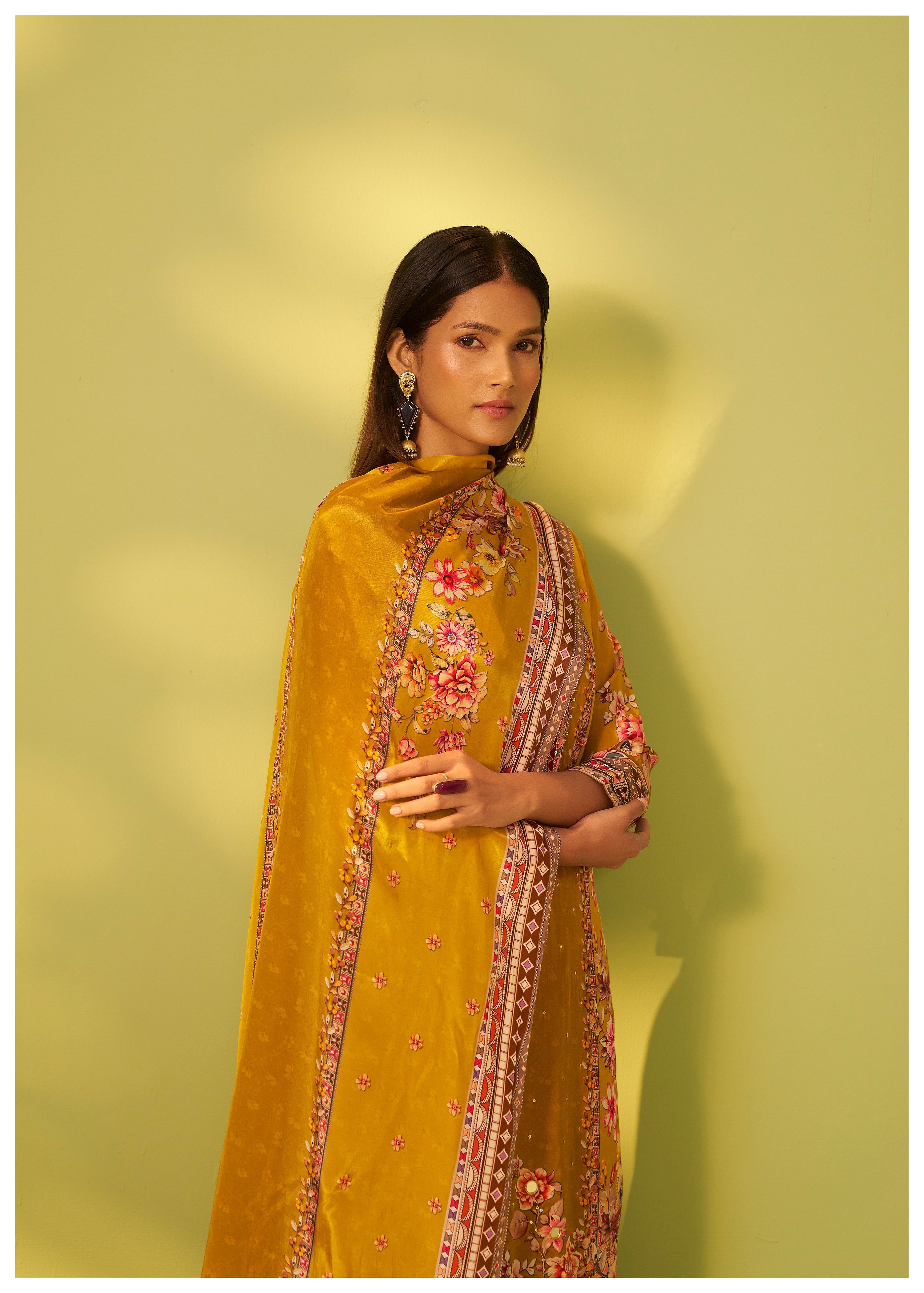 Crepe Silk Kurta Set