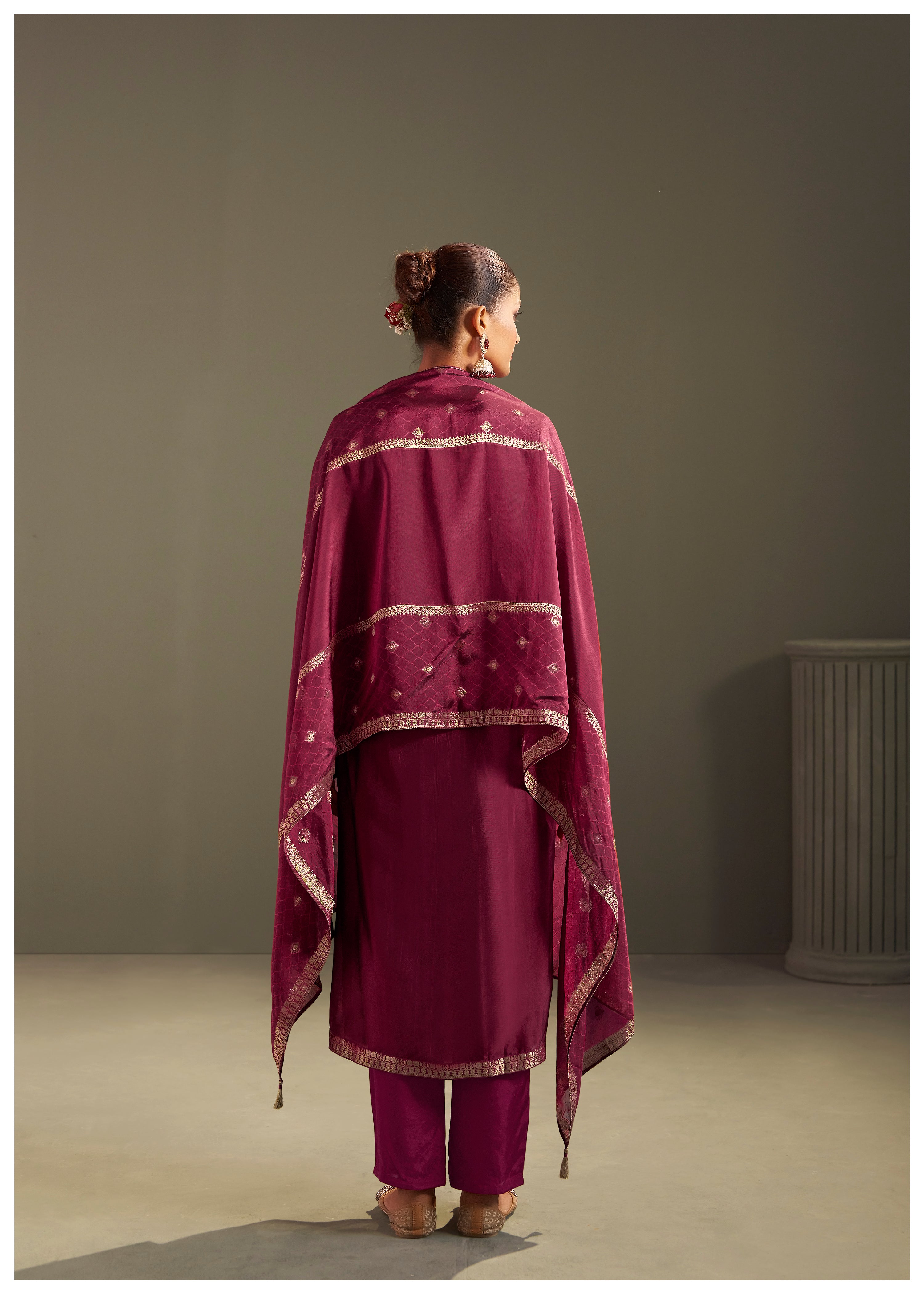 Yarn Dyed Viscose Kurta Set