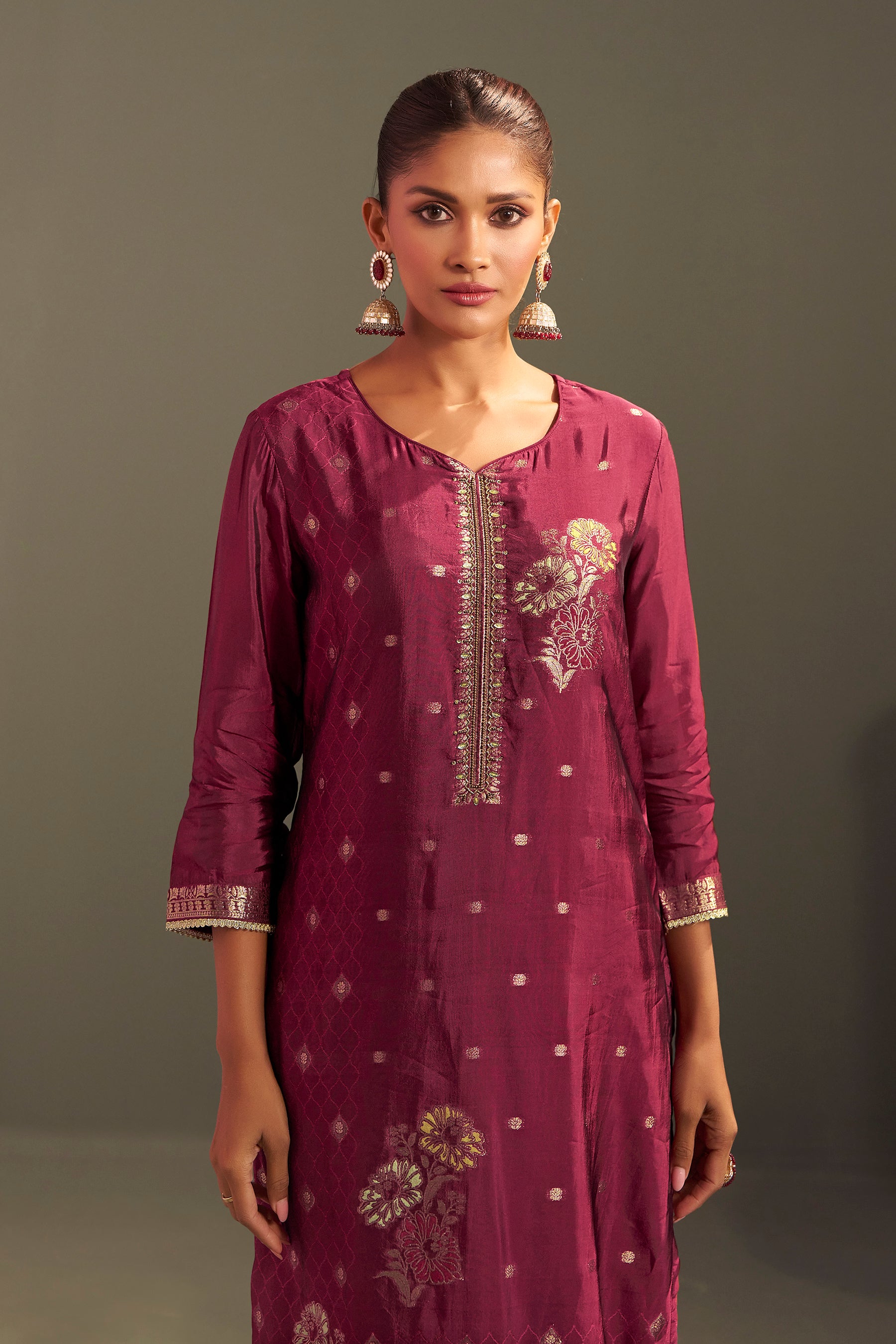 Yarn Dyed Viscose Kurta Set