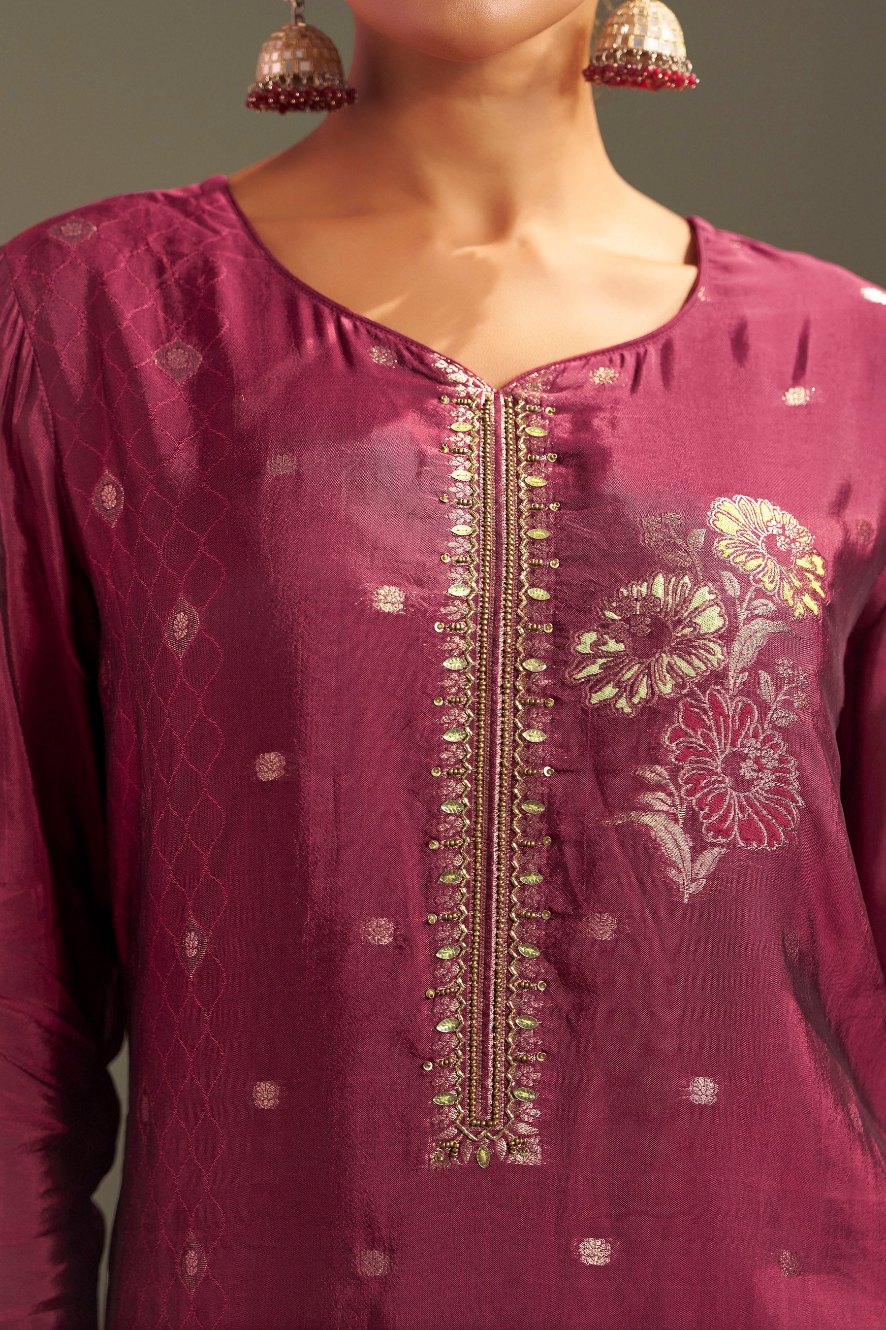 Yarn Dyed Viscose Kurta Set