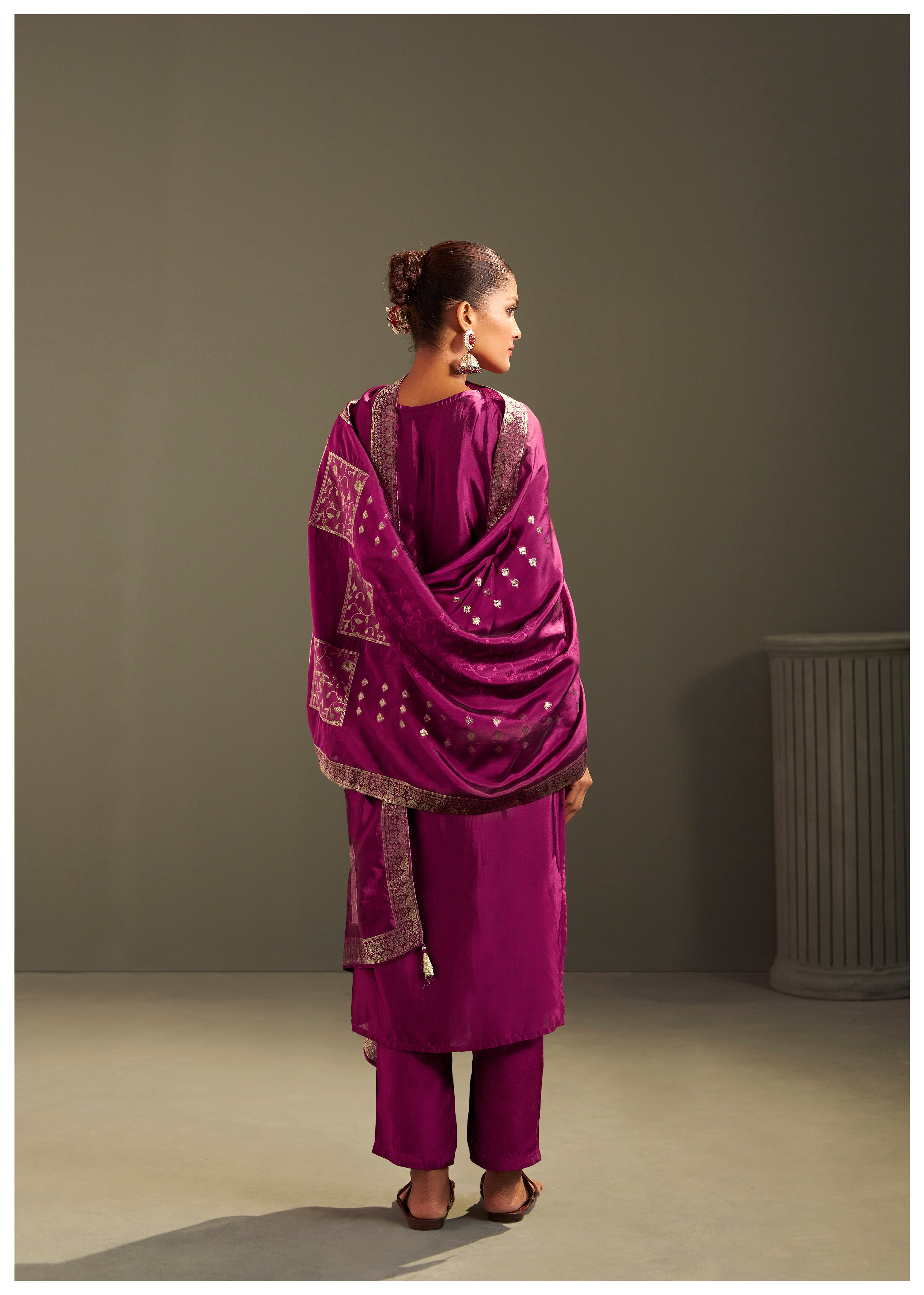 Yarn Dyed Viscose Kurta Set