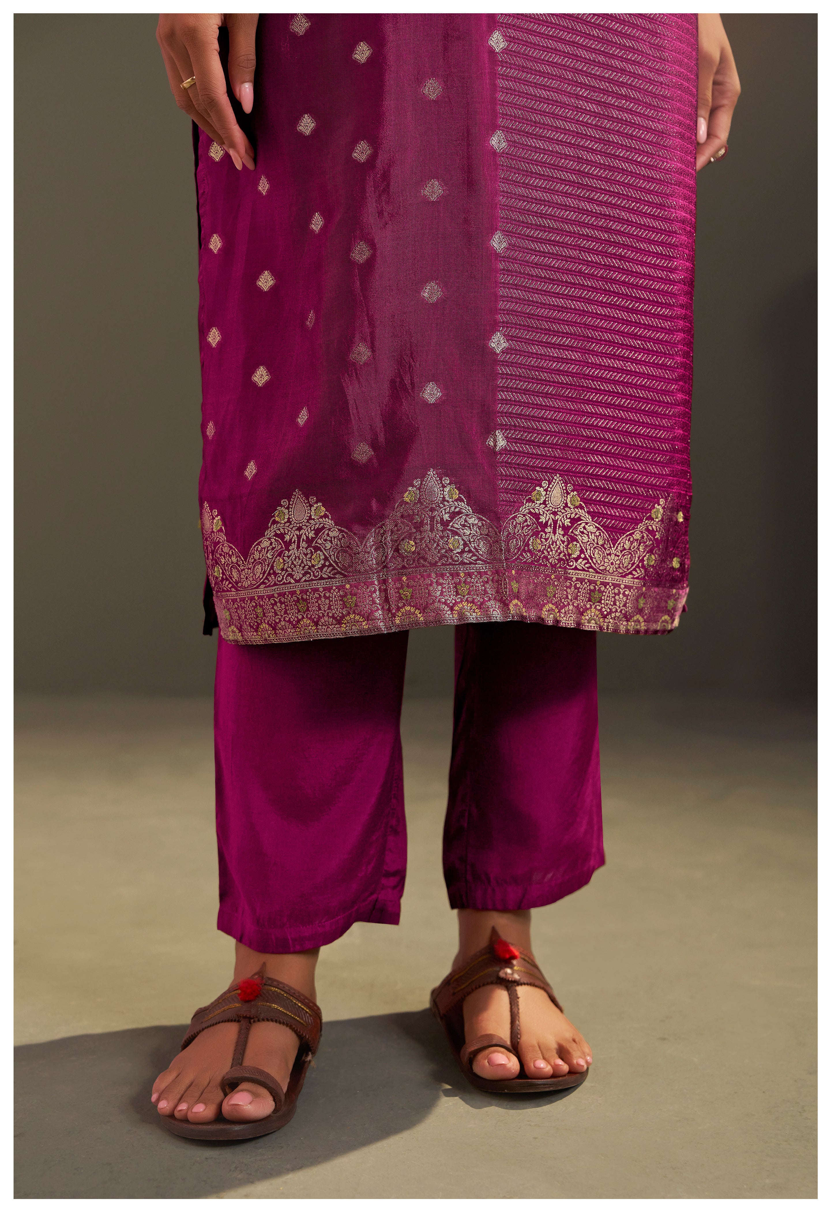 Yarn Dyed Viscose Kurta Set