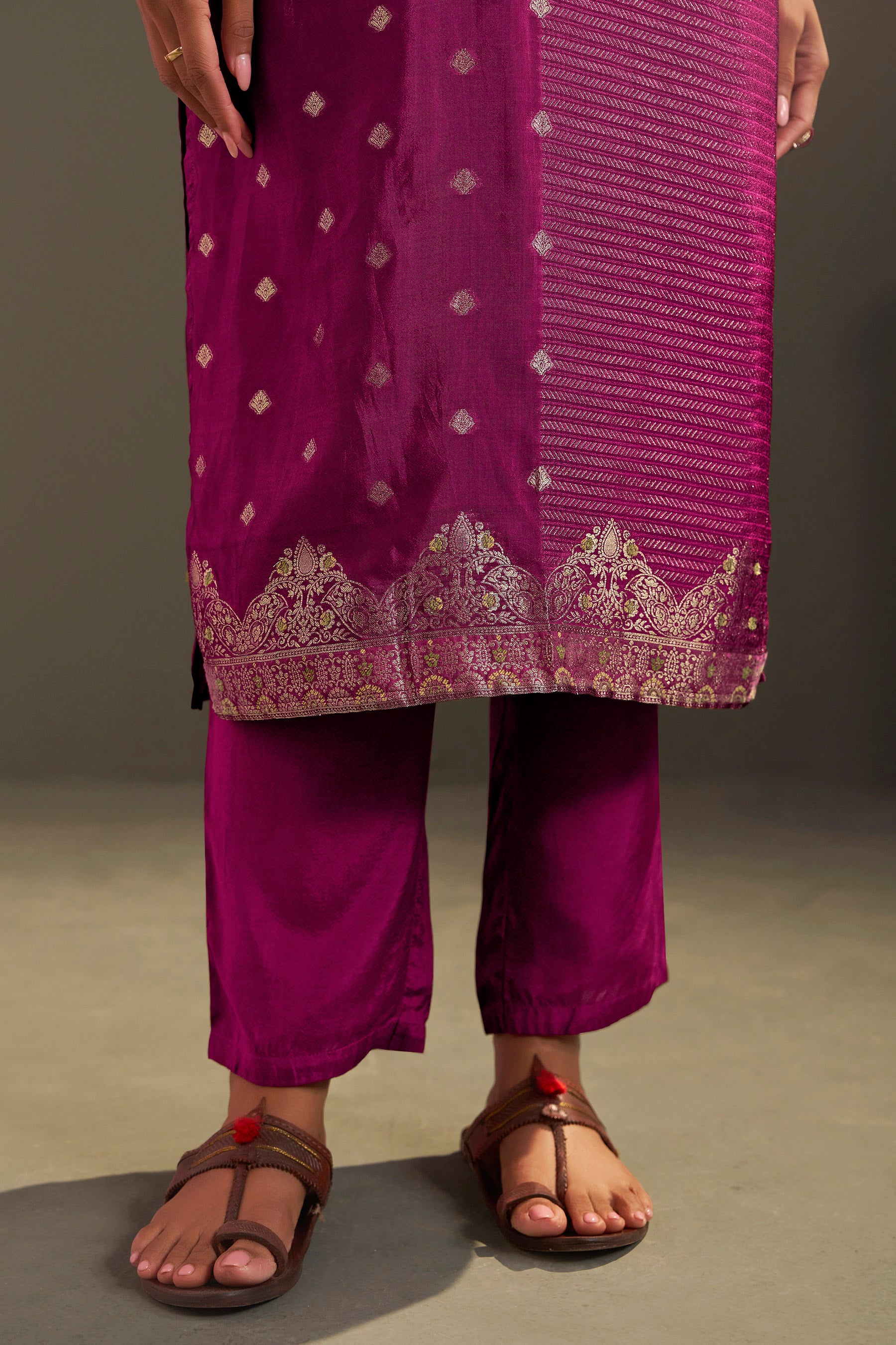 Yarn Dyed Viscose Kurta Set