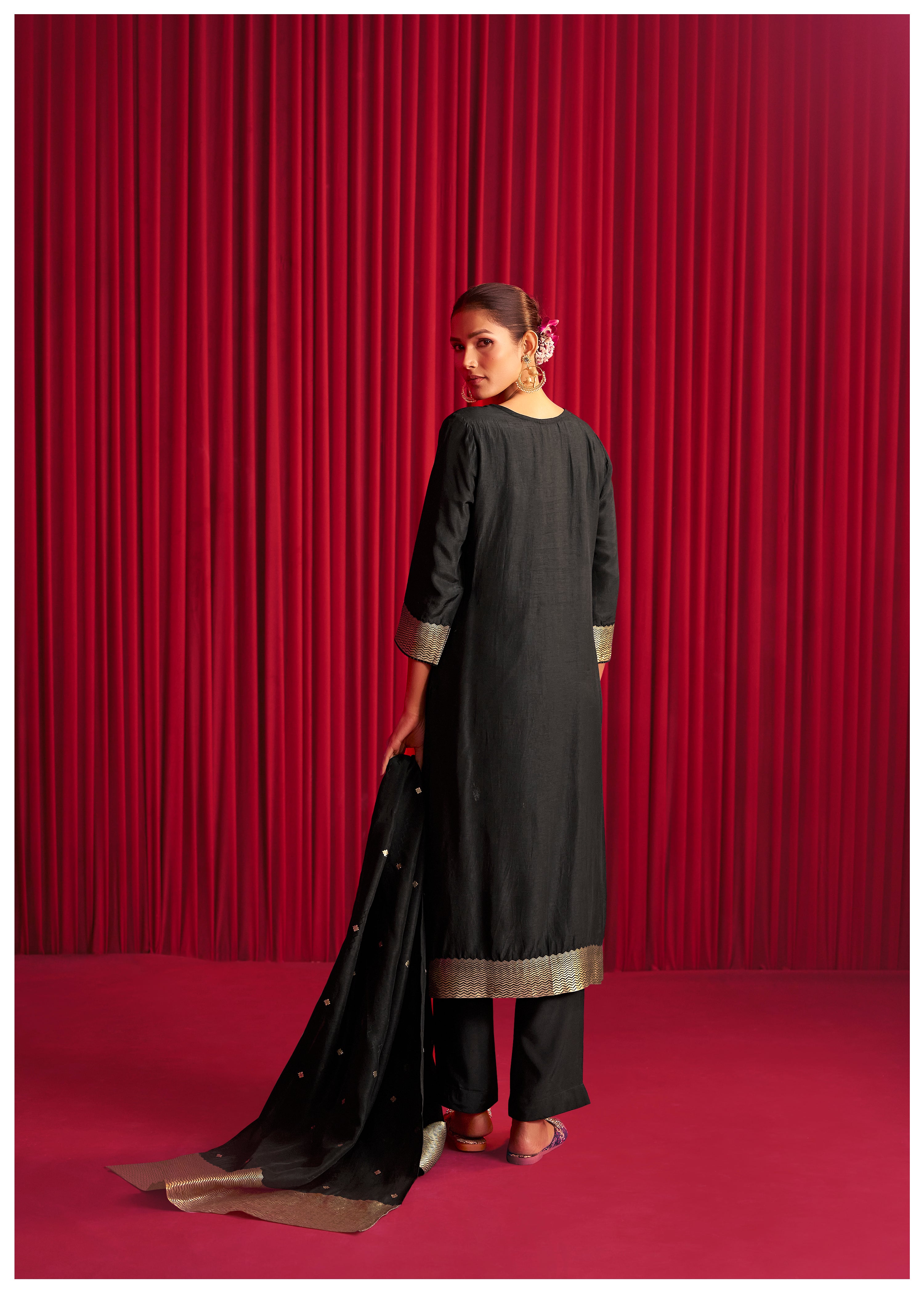 Viscose Silk Jacquard Set