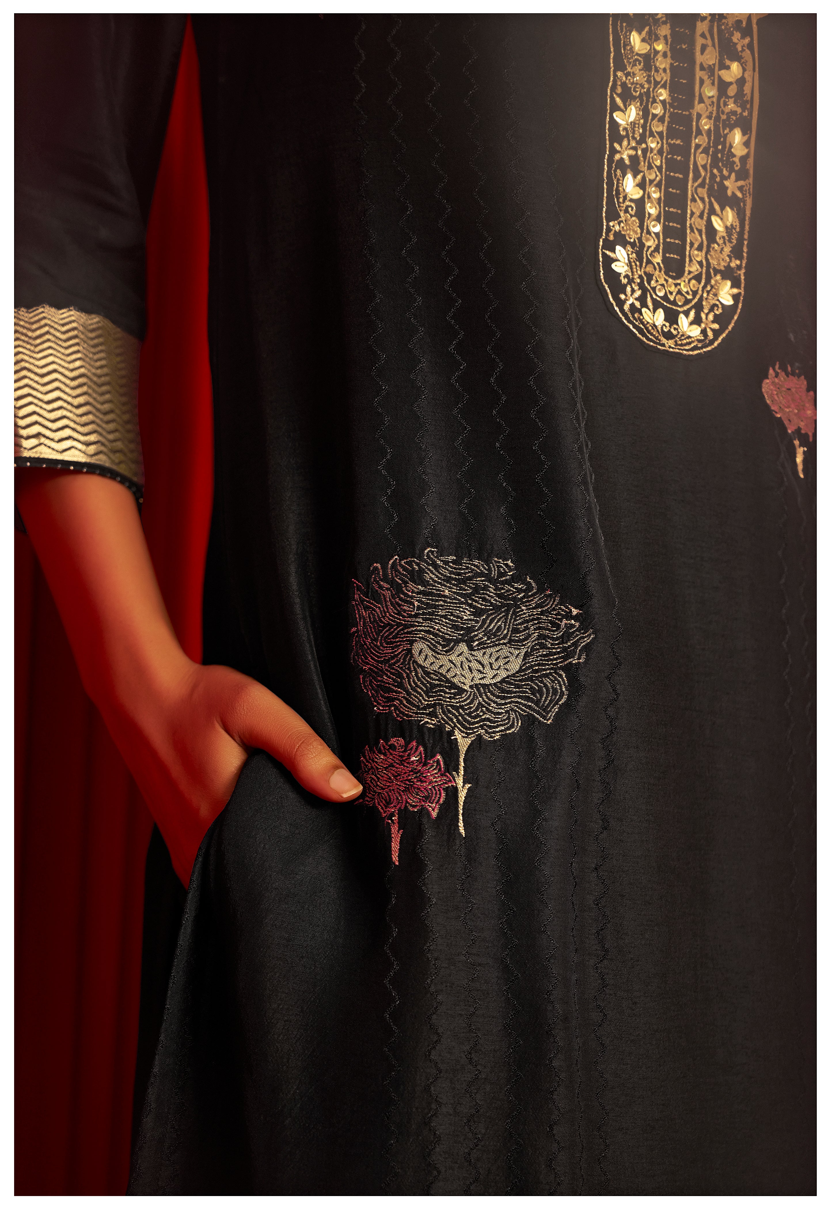 Viscose Silk Jacquard Set