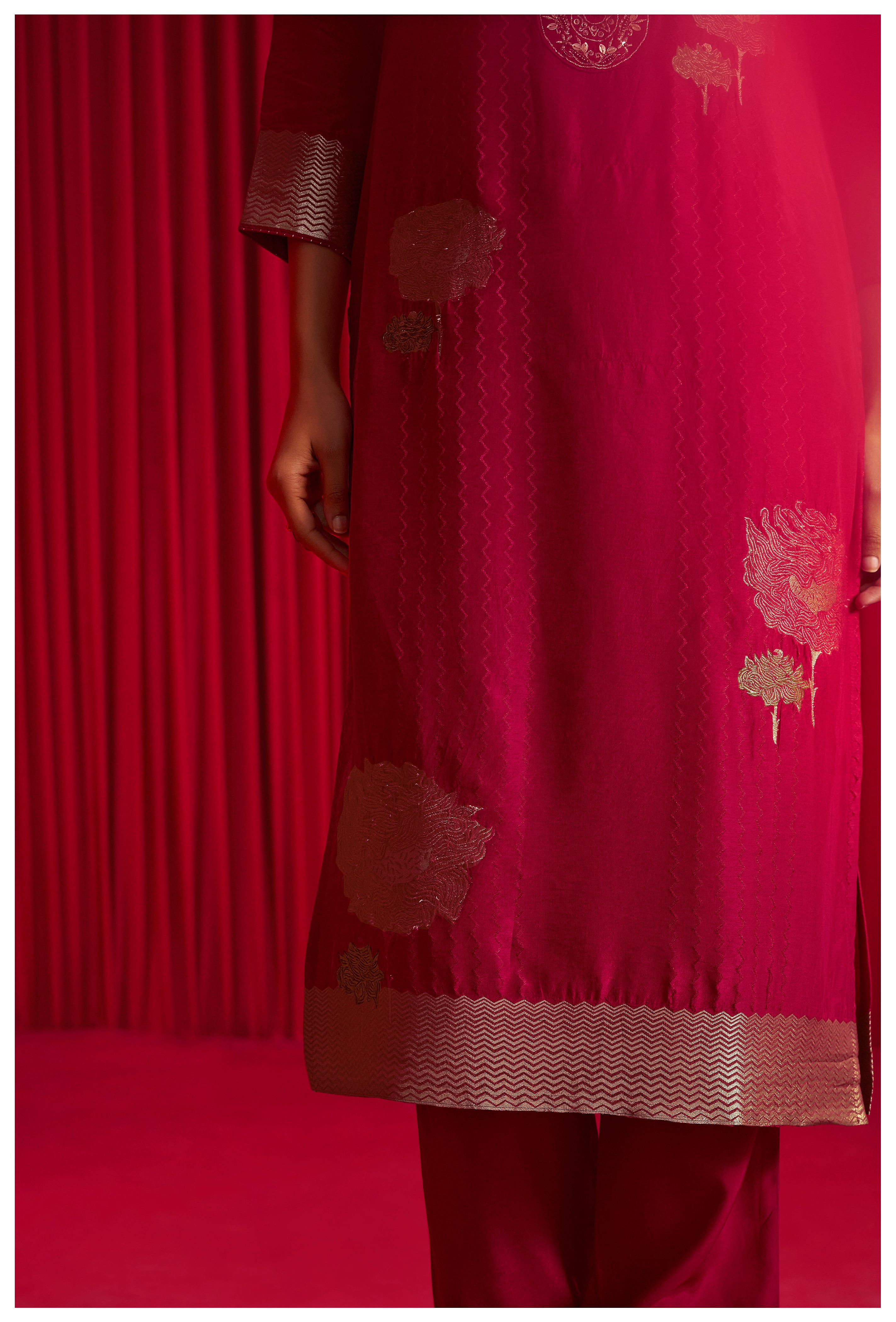 Viscose Silk Jacquard Set