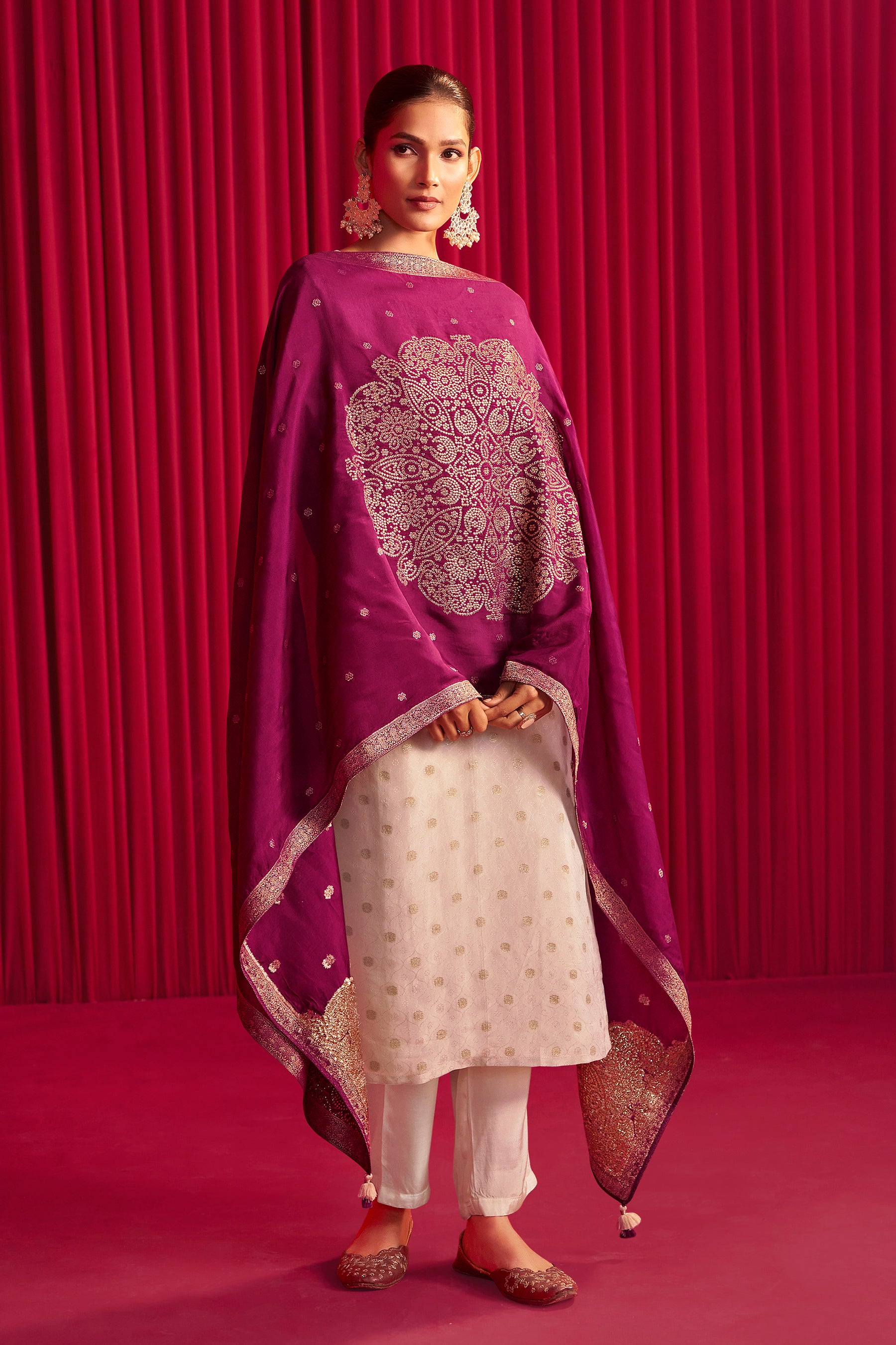 Tissue Organza Kurta Set