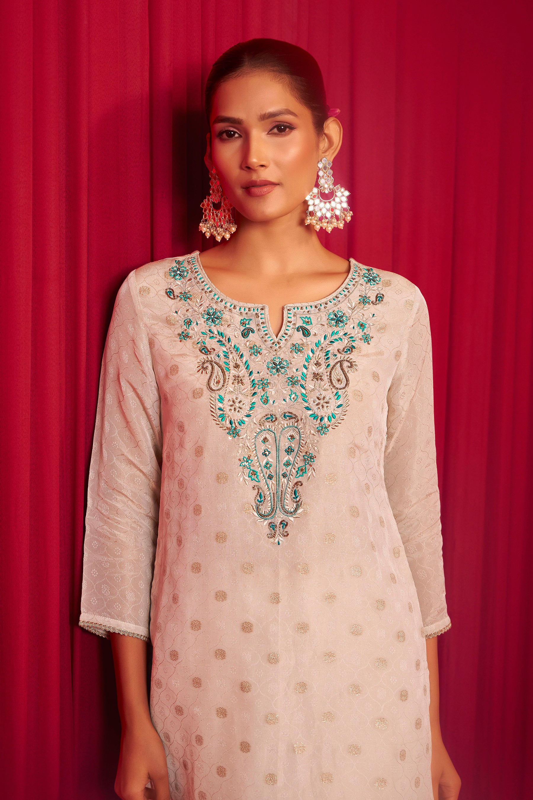 Handwork Tissue Organza Set