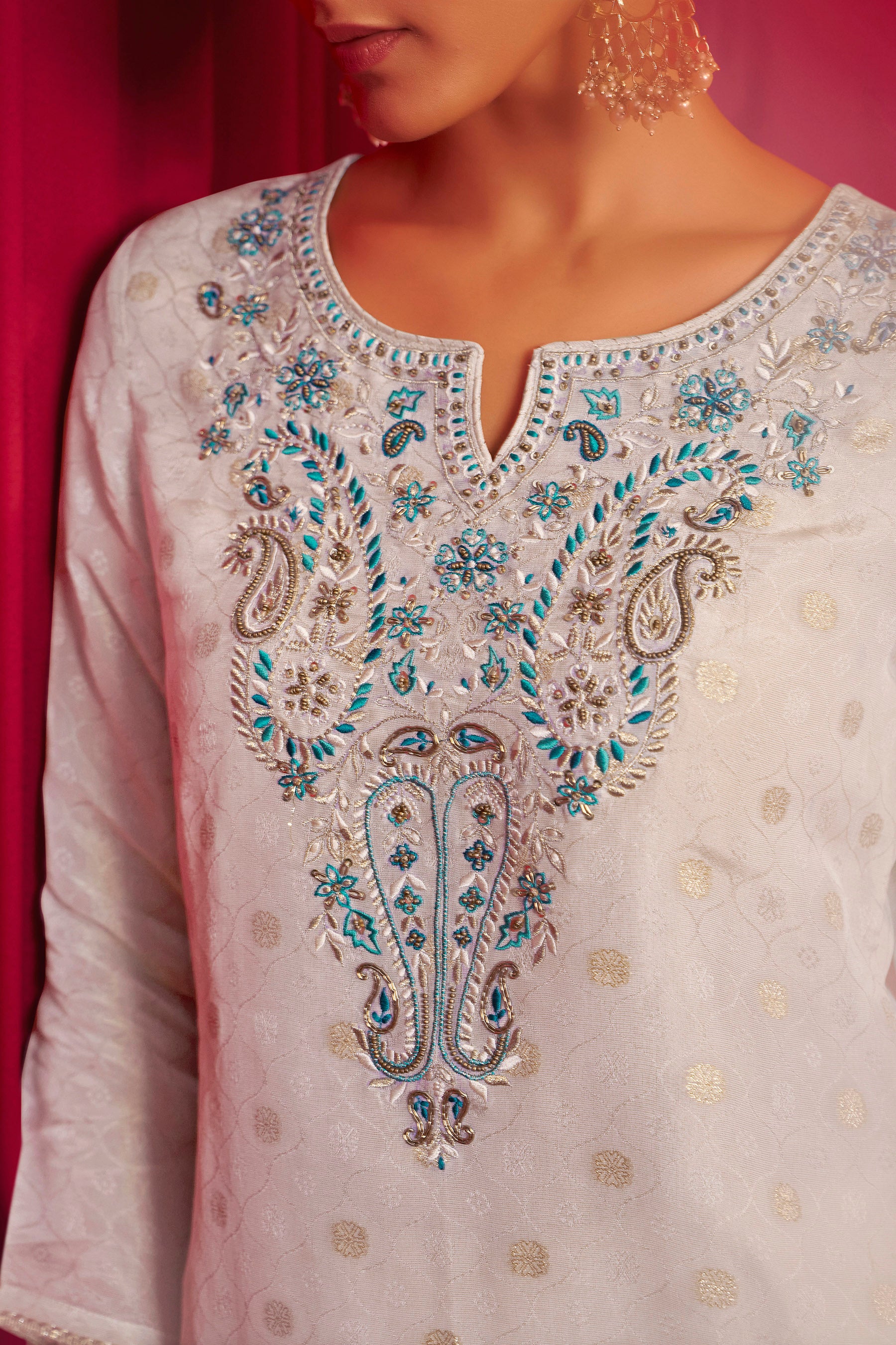 Handwork Tissue Organza Set