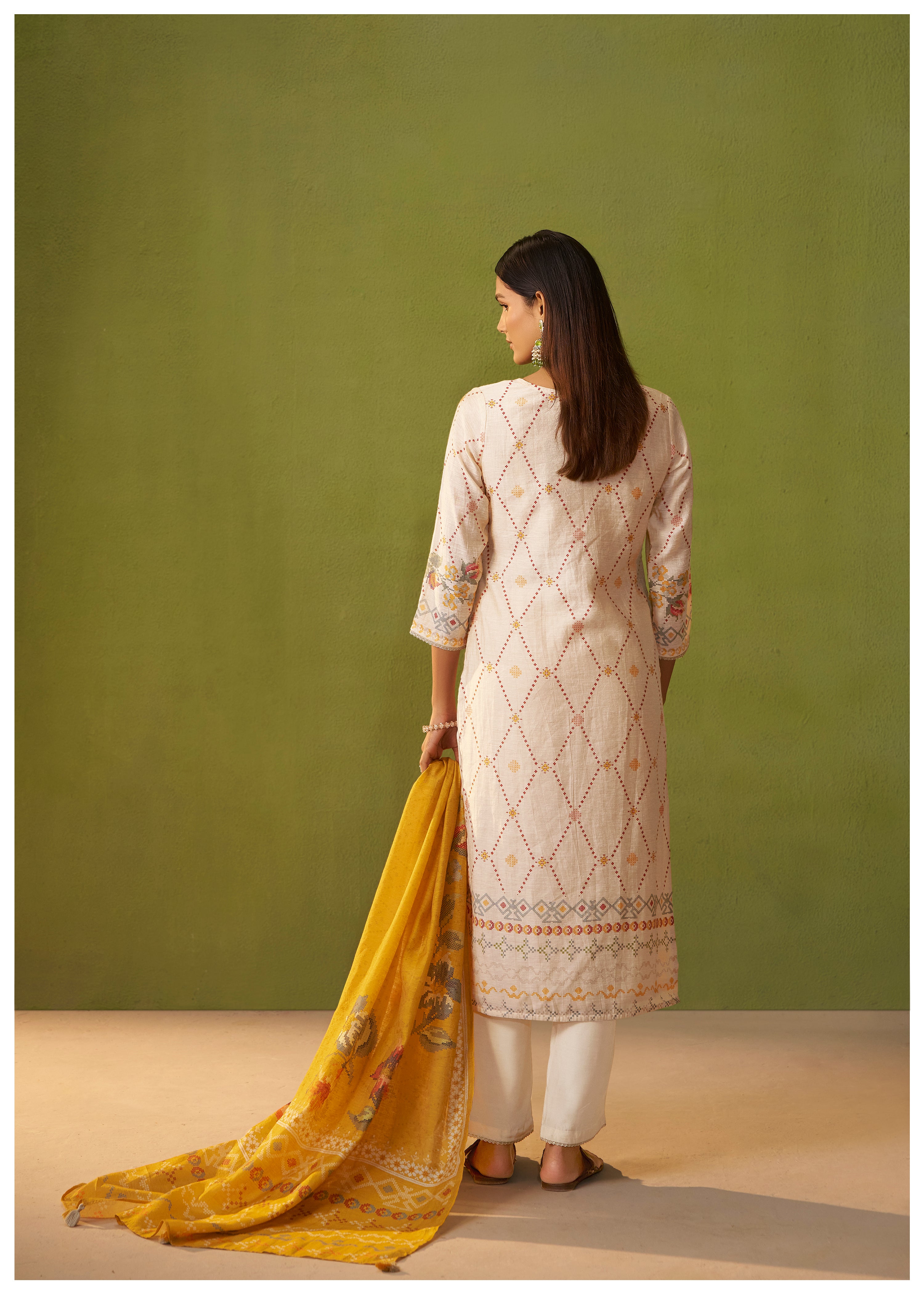 Shimmer Linen Digital Print Set