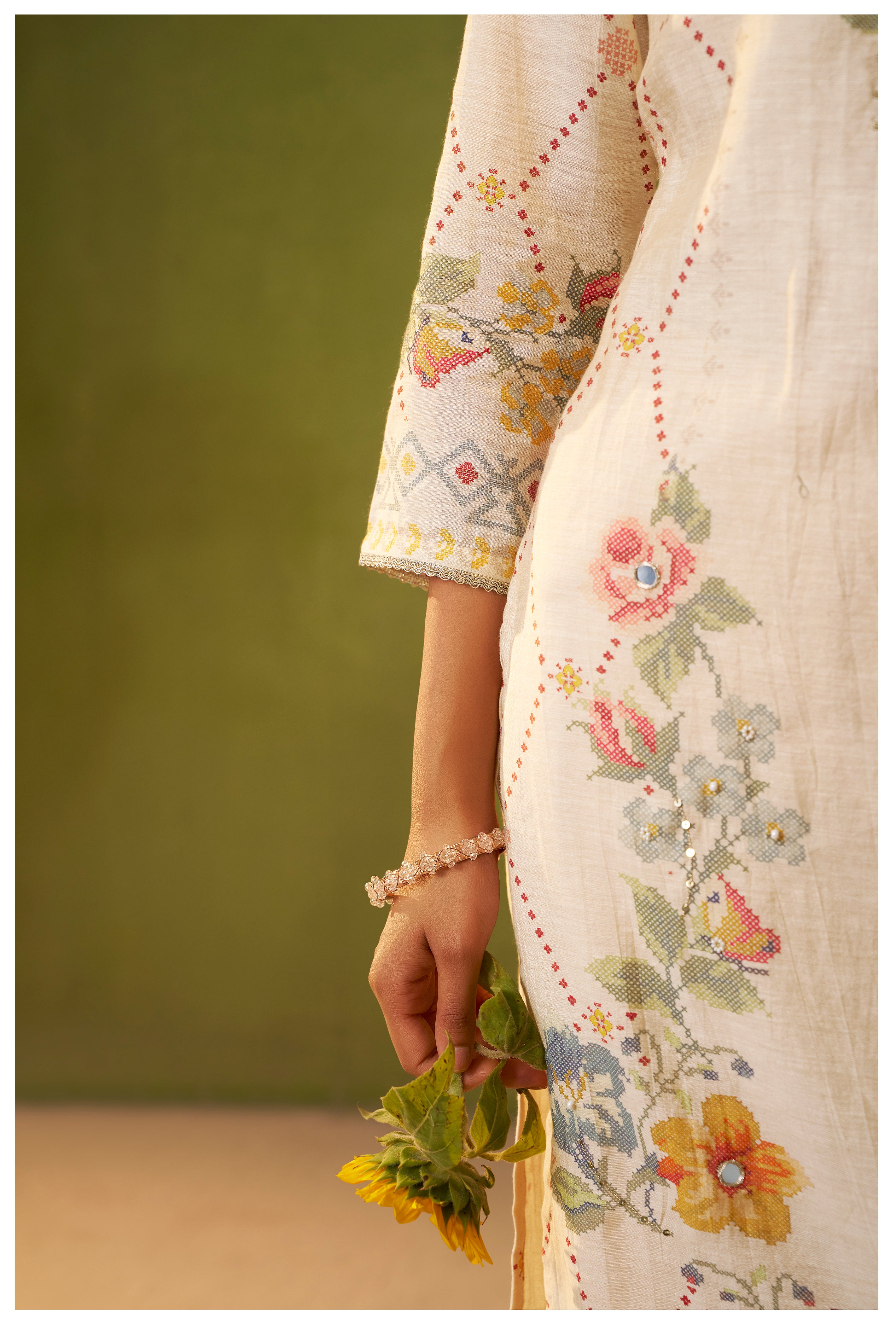 Shimmer Linen Digital Print Set