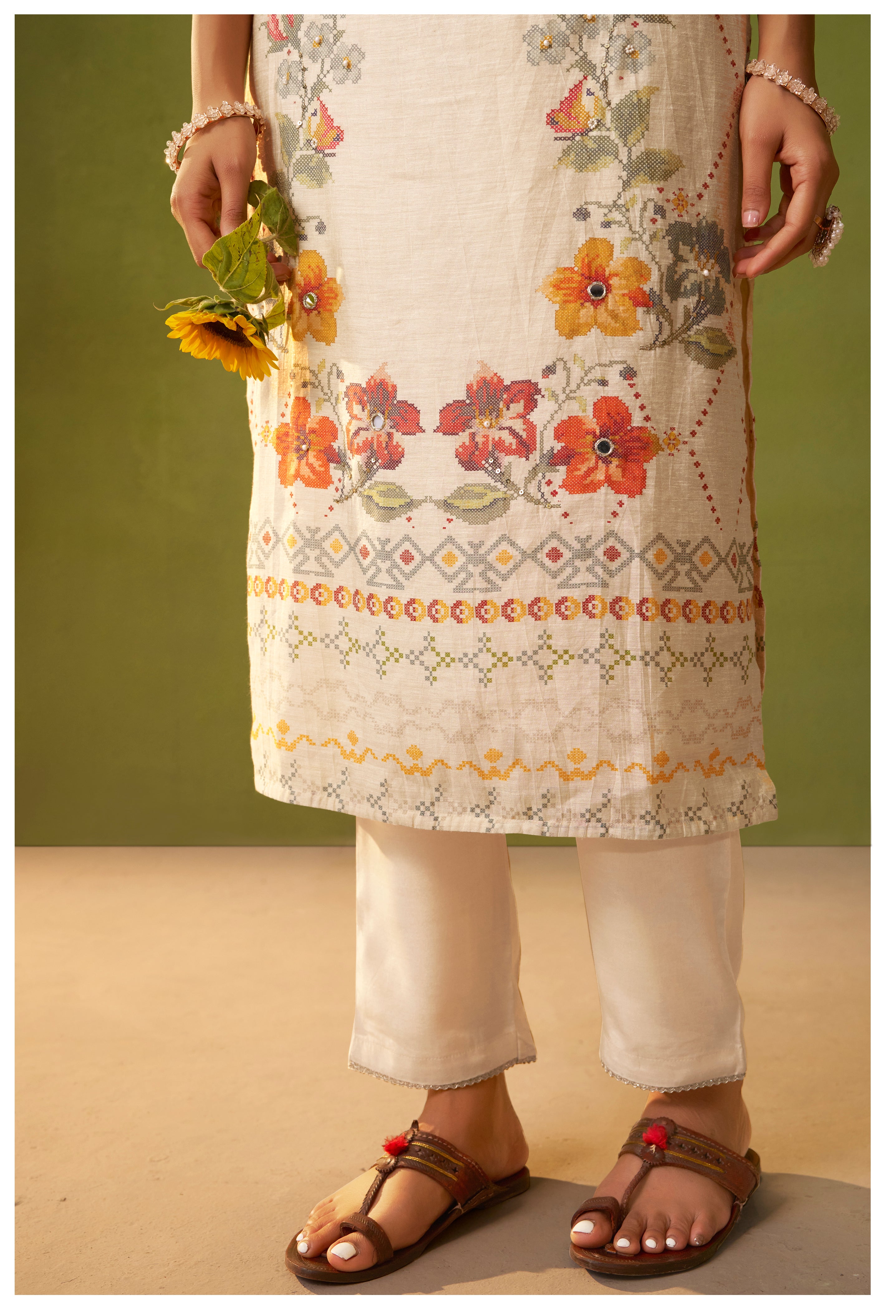 Shimmer Linen Digital Print Set