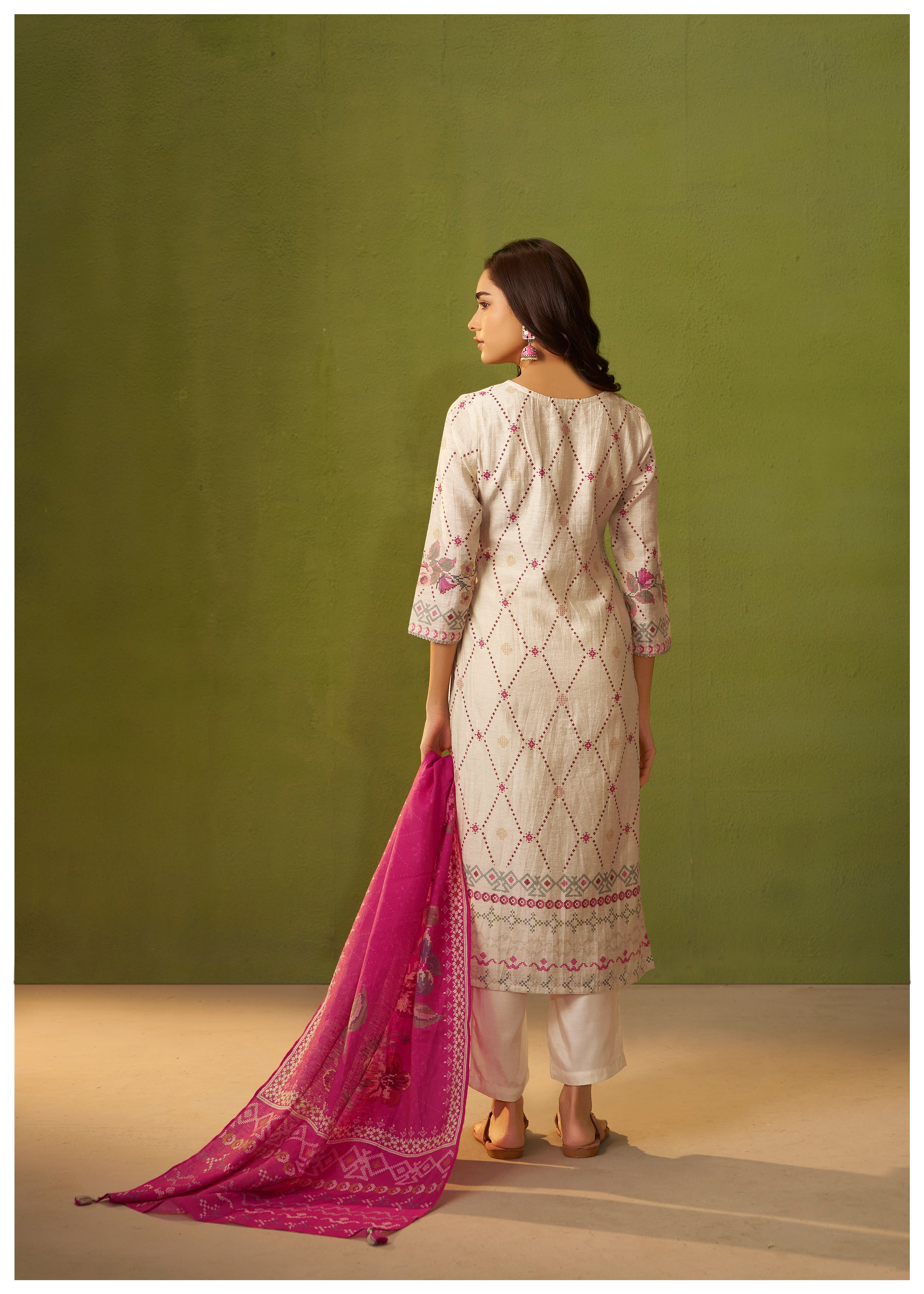 Shimmer Linen Digital Print Set