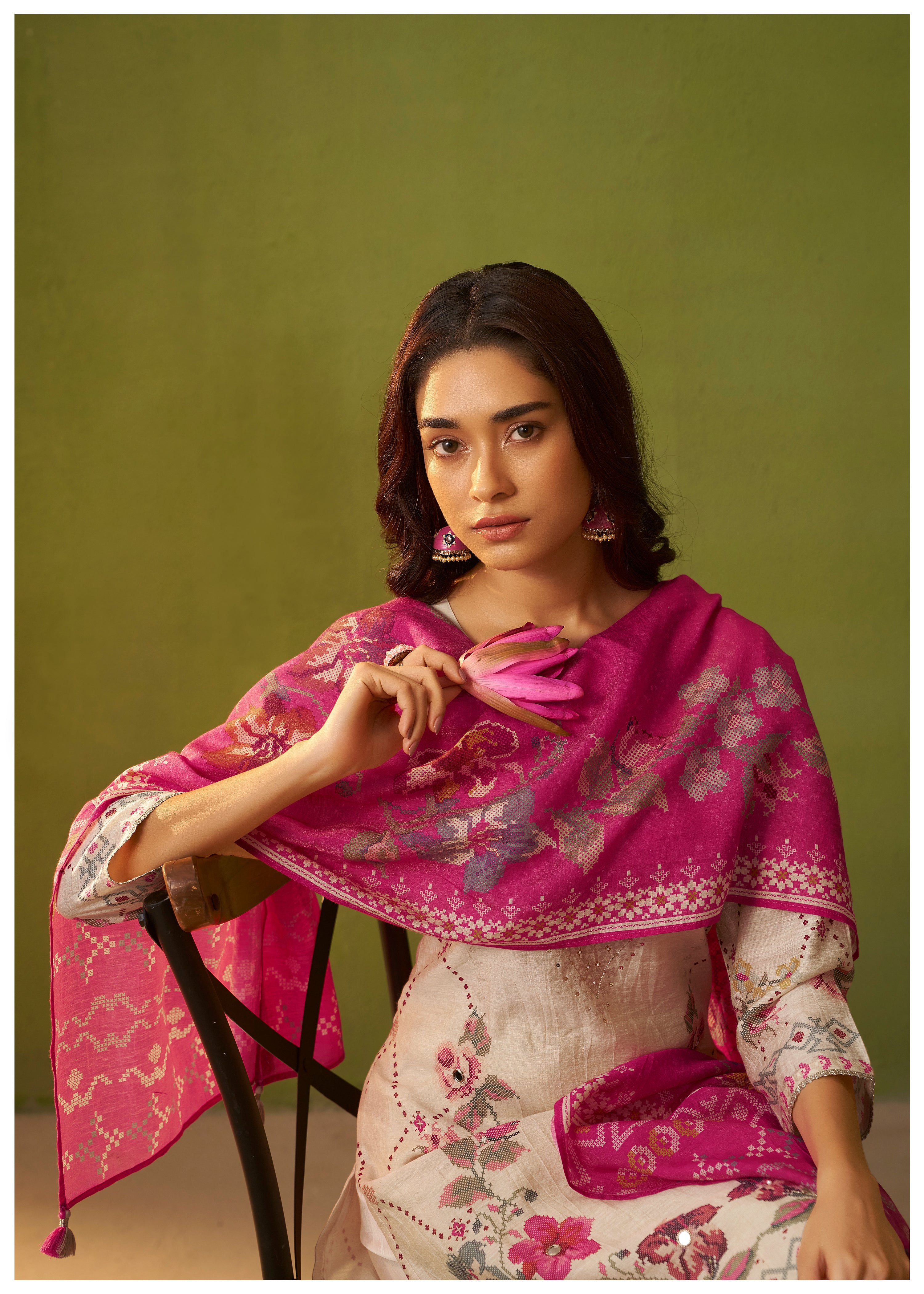 Shimmer Linen Digital Print Set