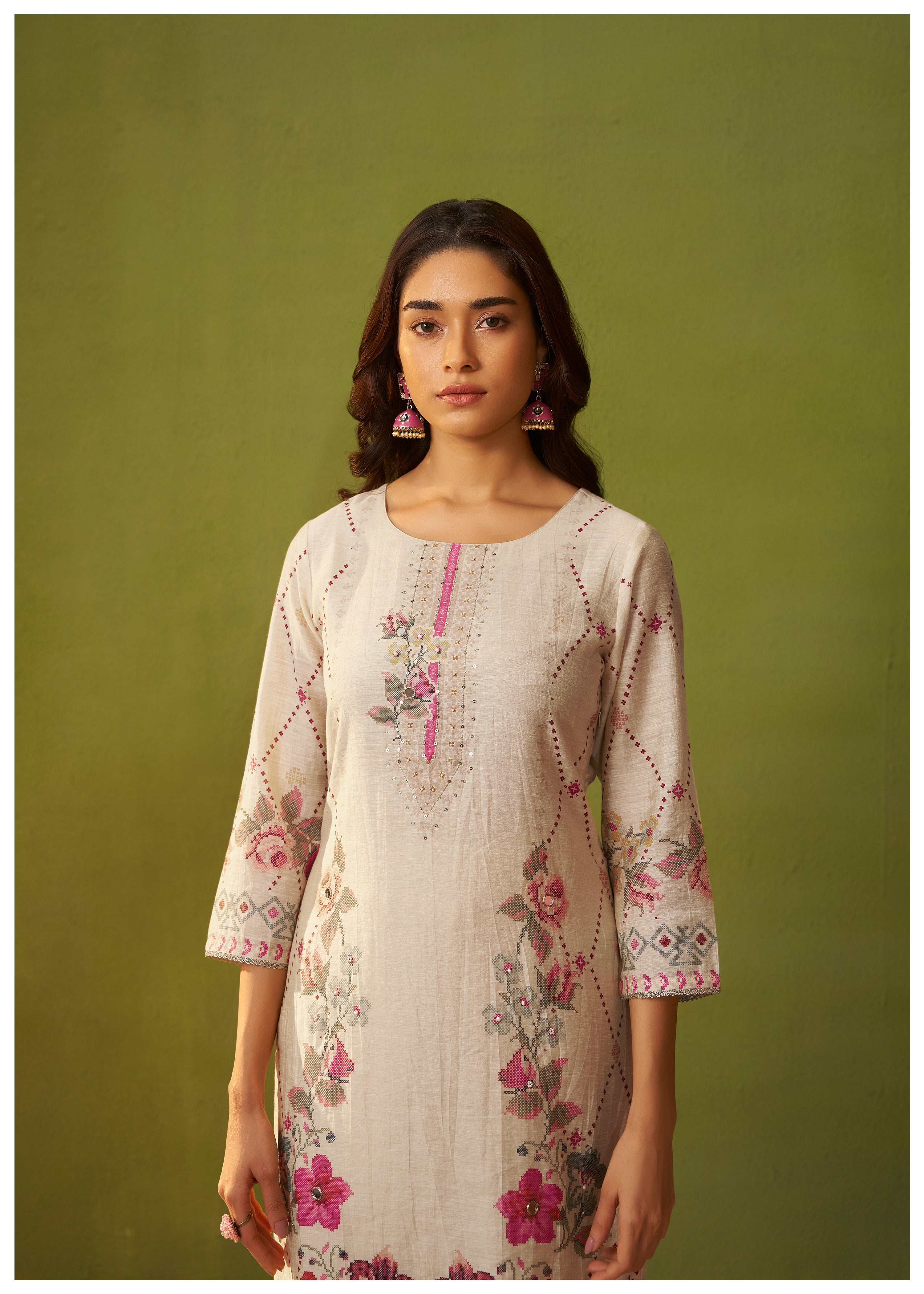 Shimmer Linen Digital Print Set