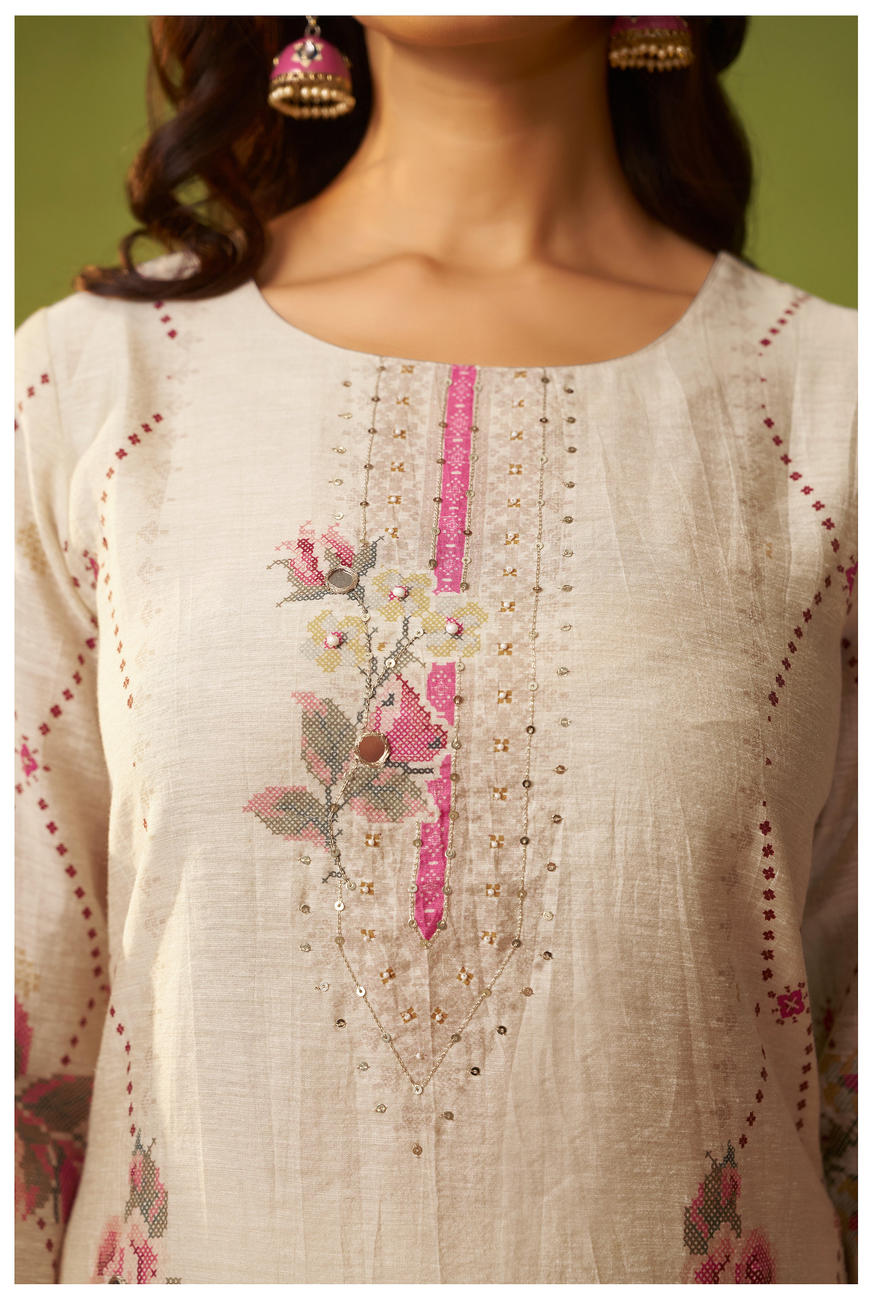 Shimmer Linen Digital Print Set