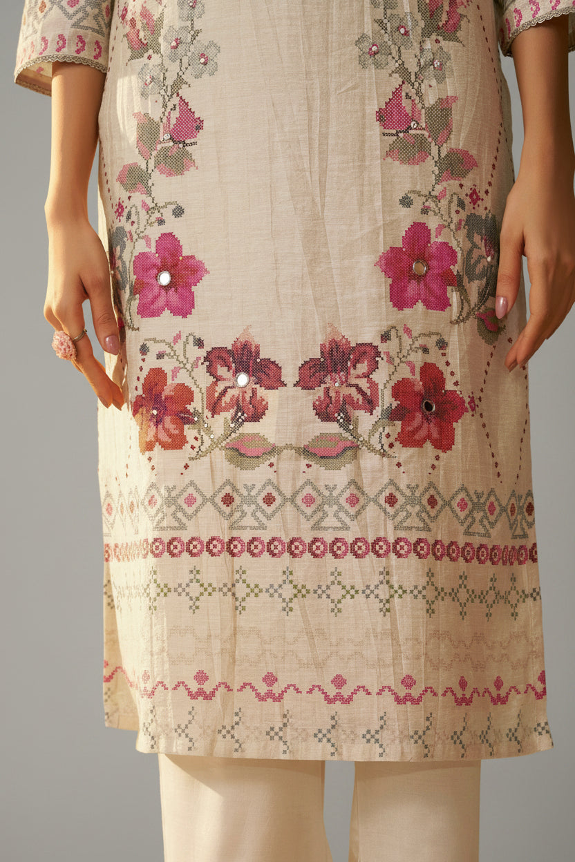 Linen Digital Print Set