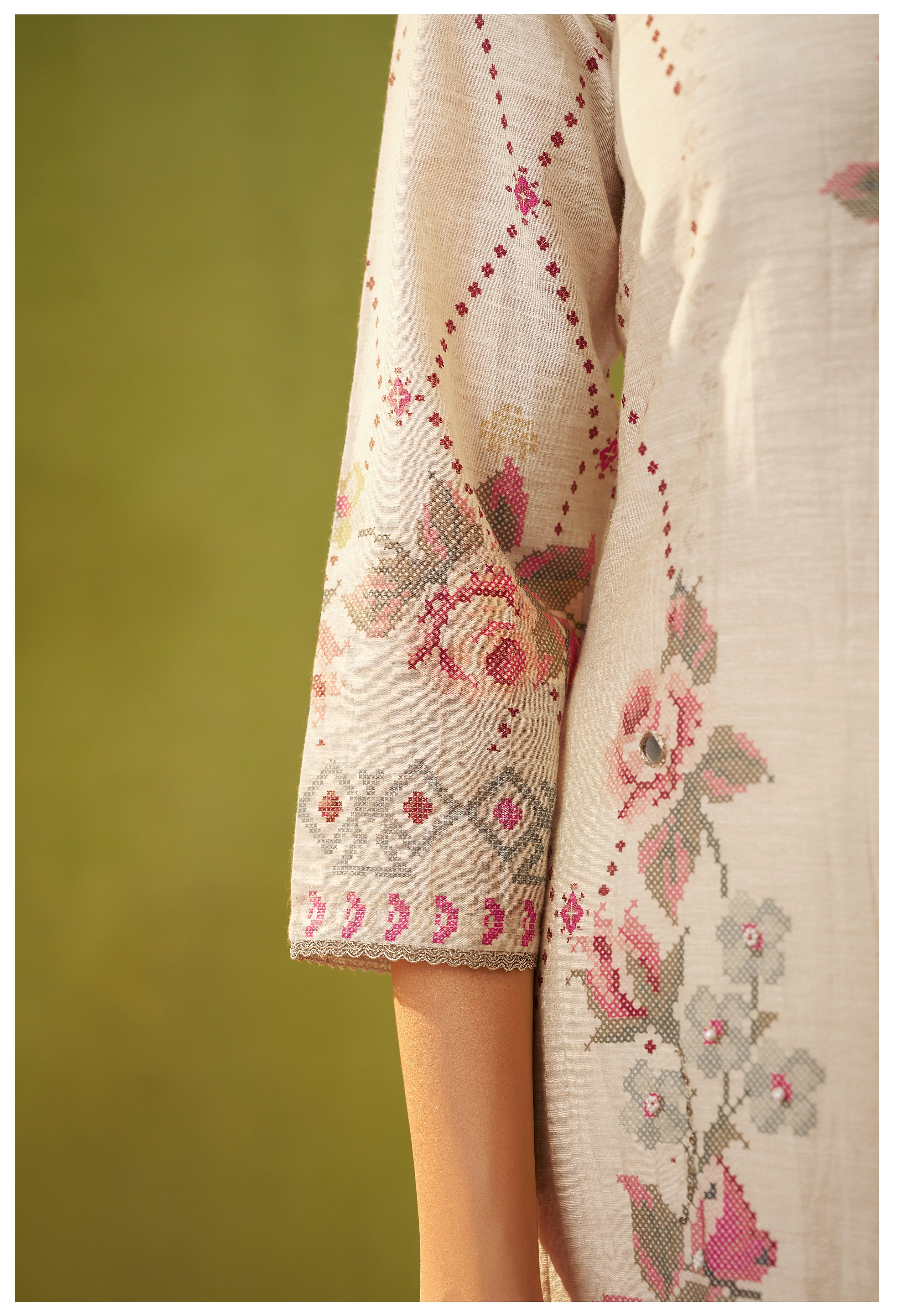 Shimmer Linen Digital Print Set