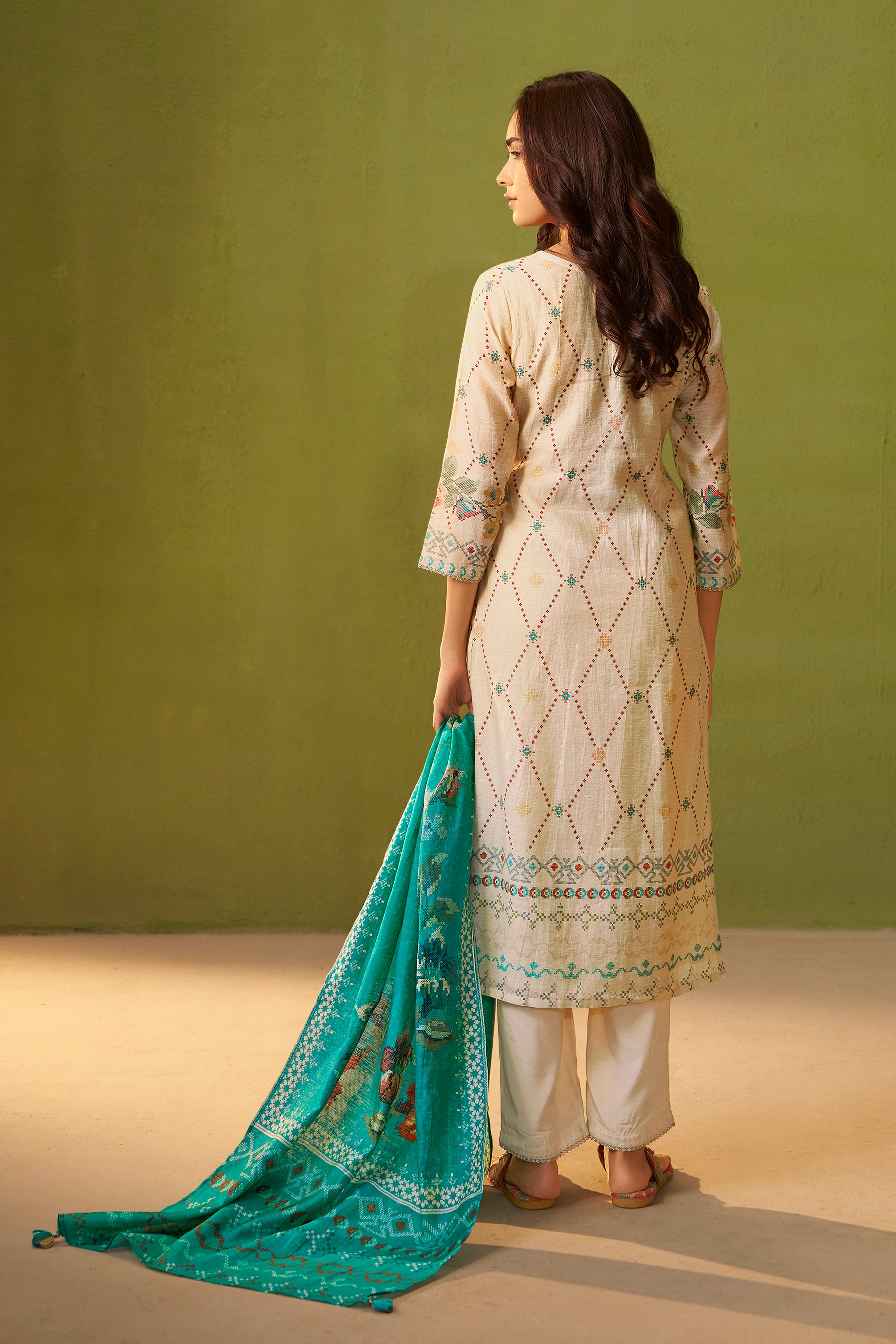 Shimmer Linen Digital Print Set