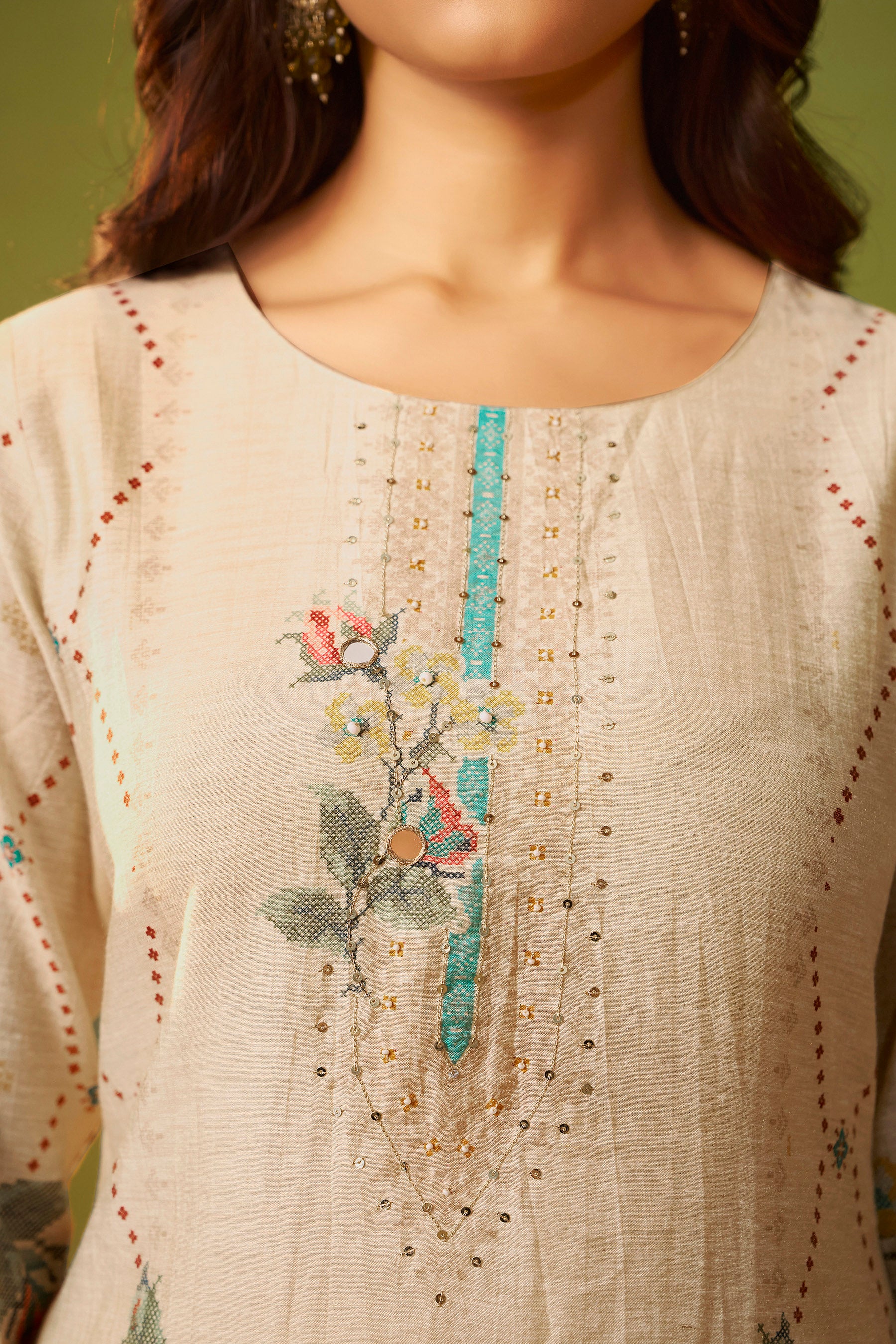 Shimmer Linen Digital Print Set