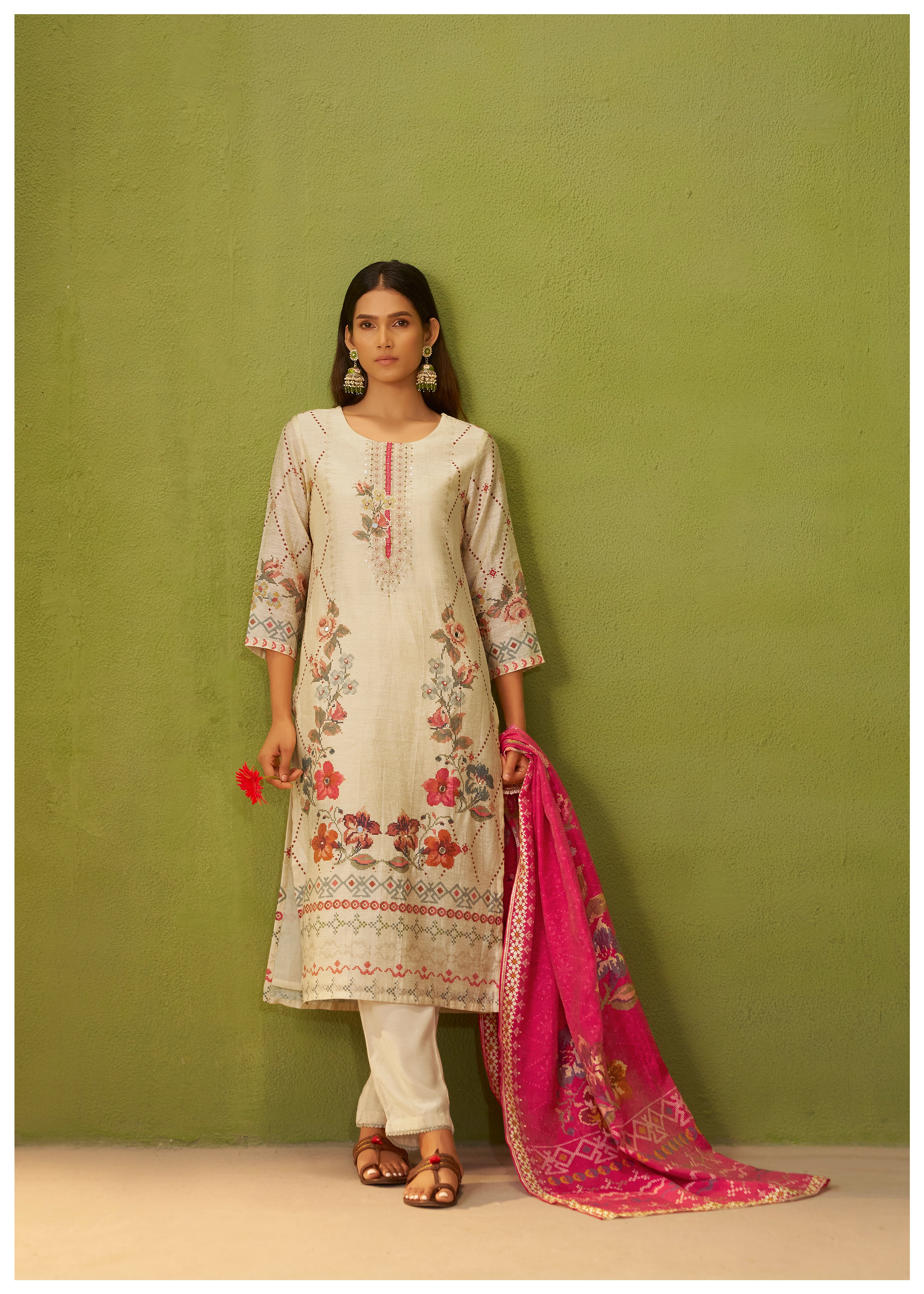 Shimmer Linen Digital Print Set