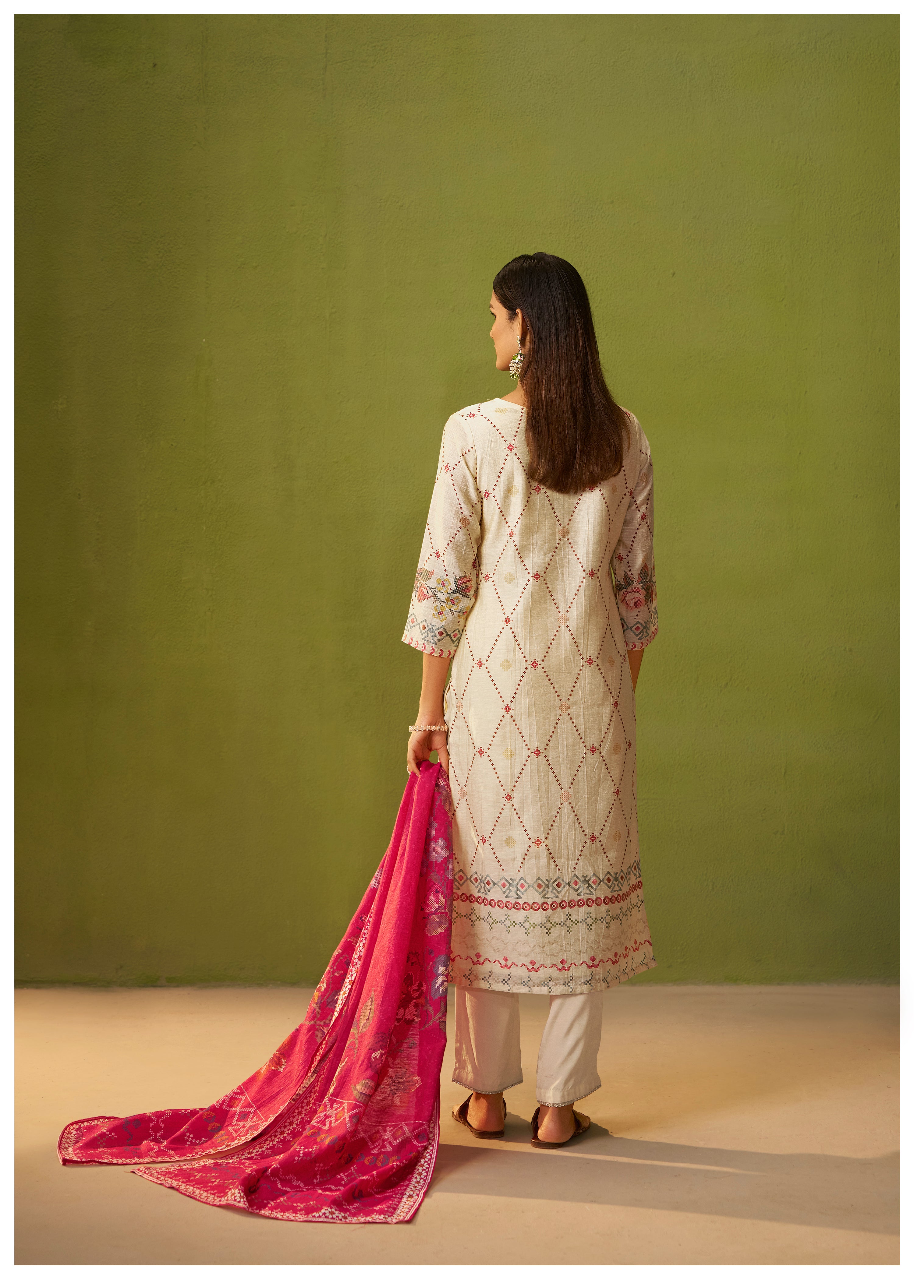 Shimmer Linen Digital Print Set