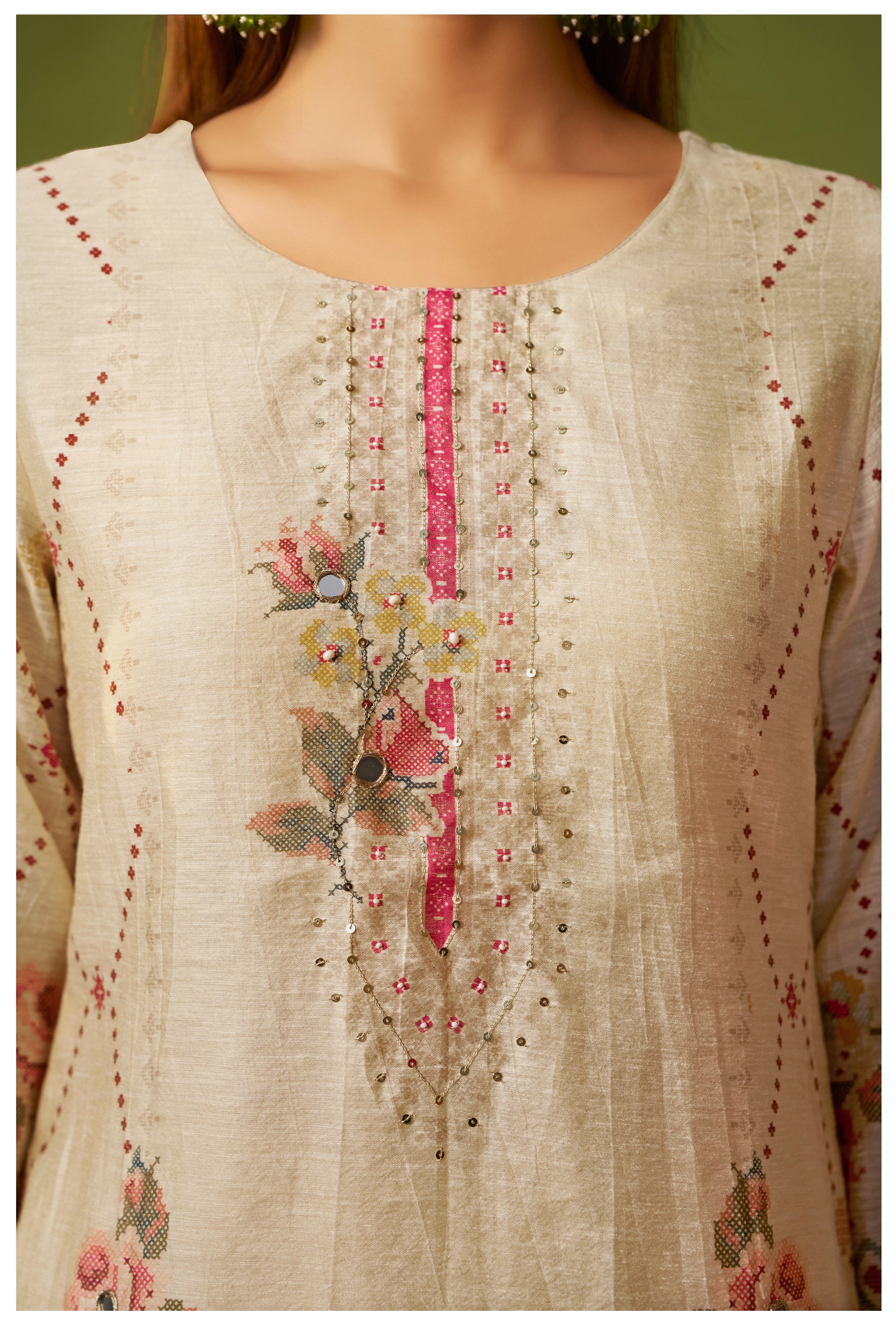 Shimmer Linen Digital Print Set