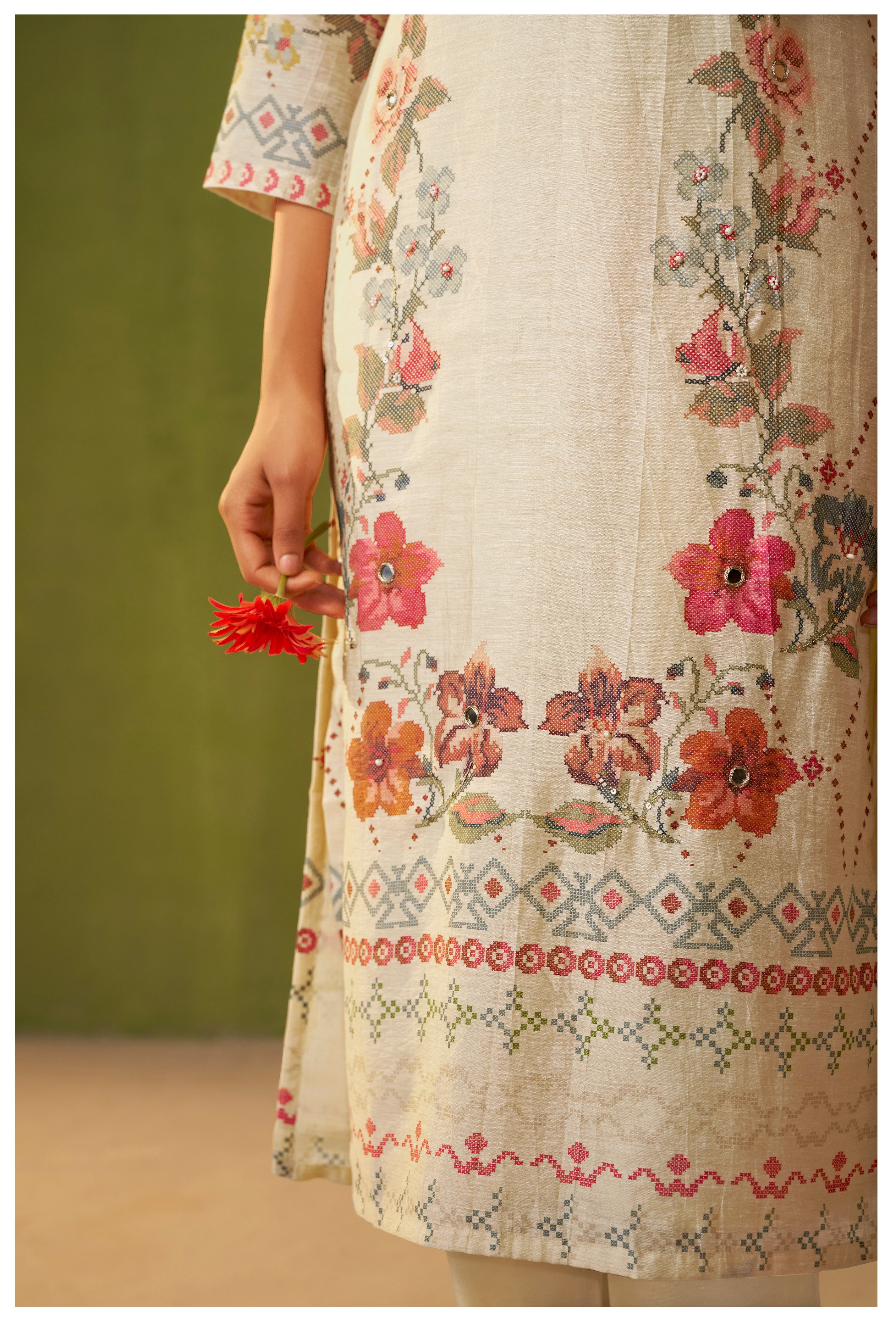 Shimmer Linen Digital Print Set