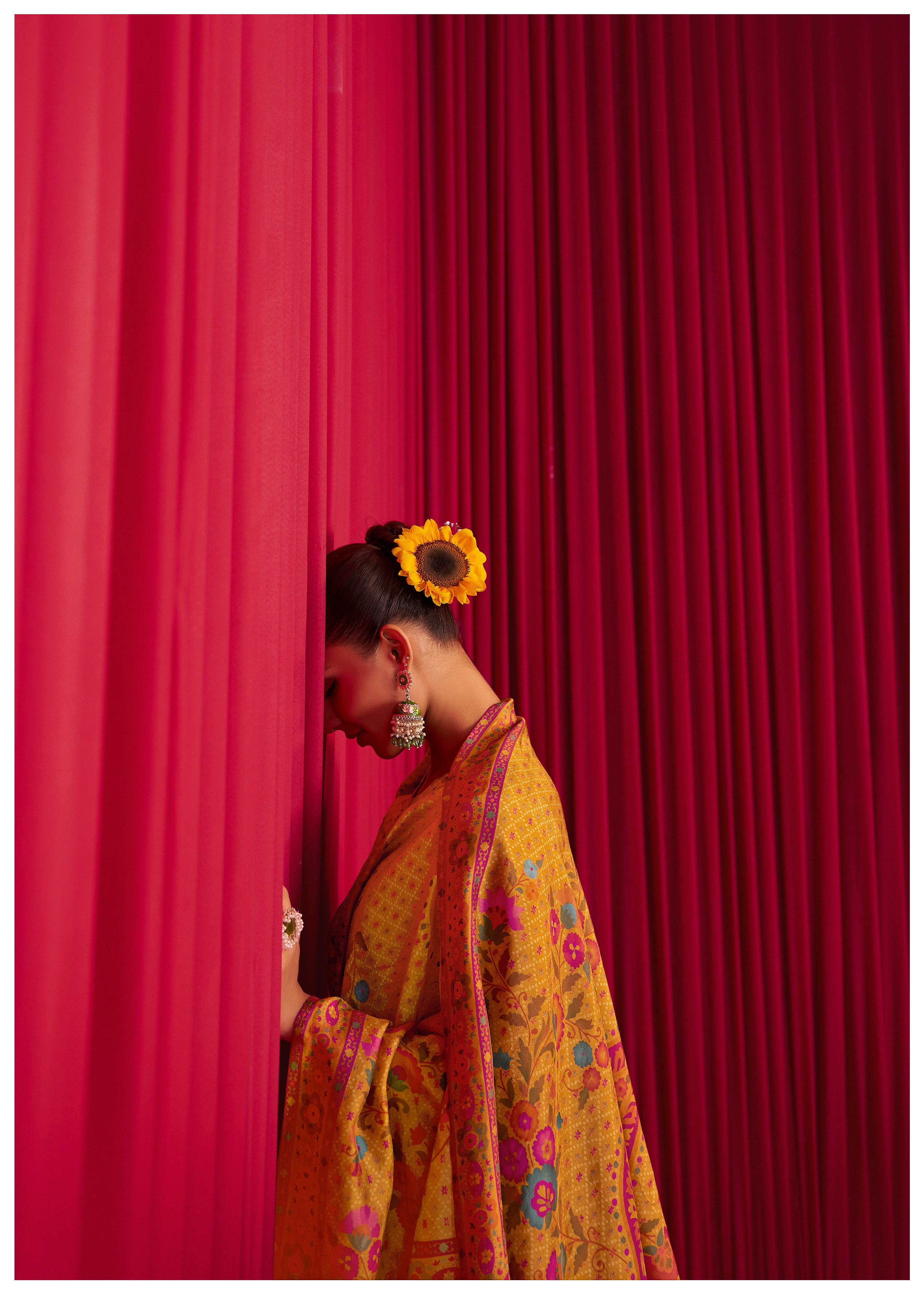 Position Print Russian Silk Kurta Set