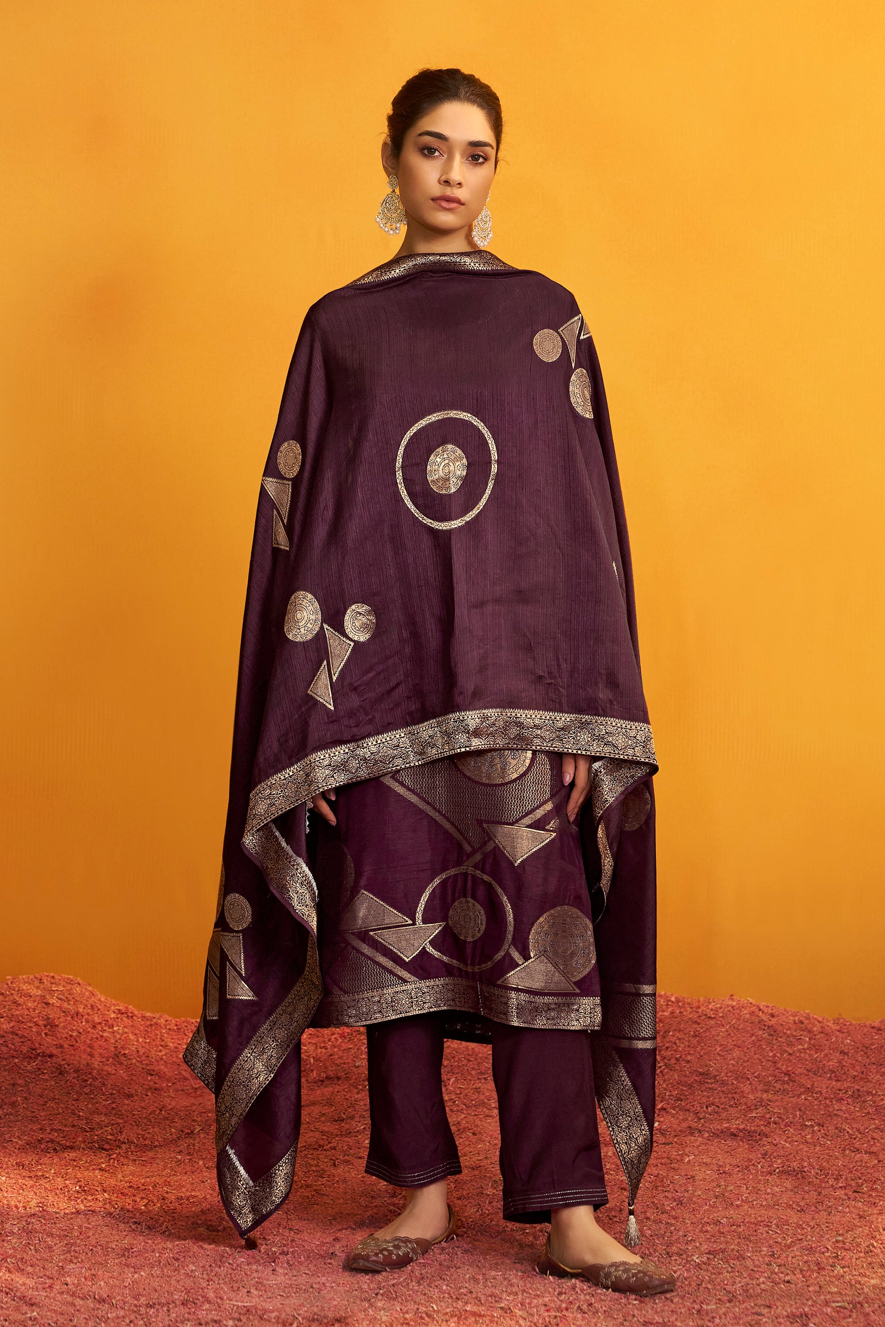 Russian Jacquard Set (Banglori Silk)