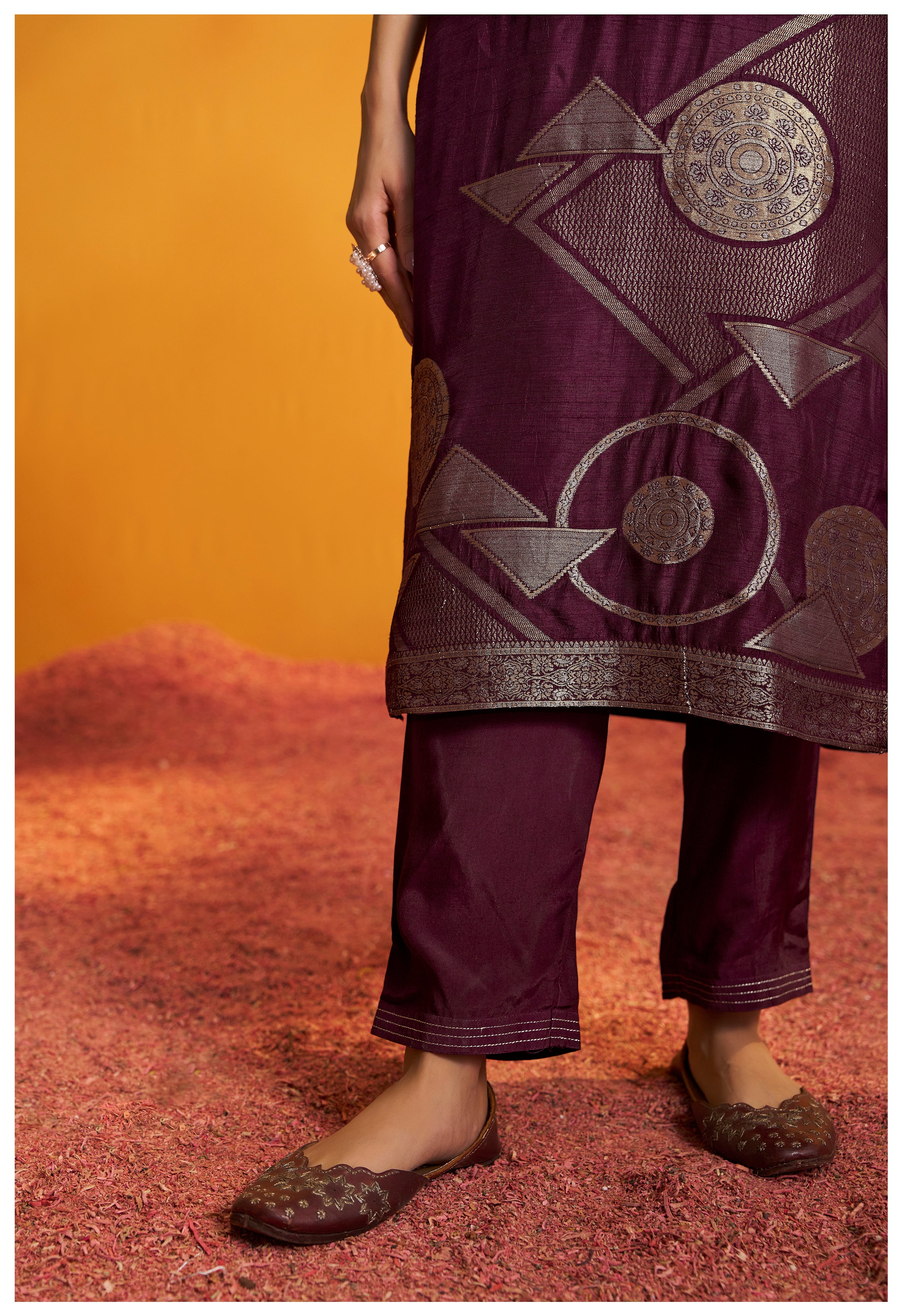 Russian Jacquard Set (Banglori Silk)