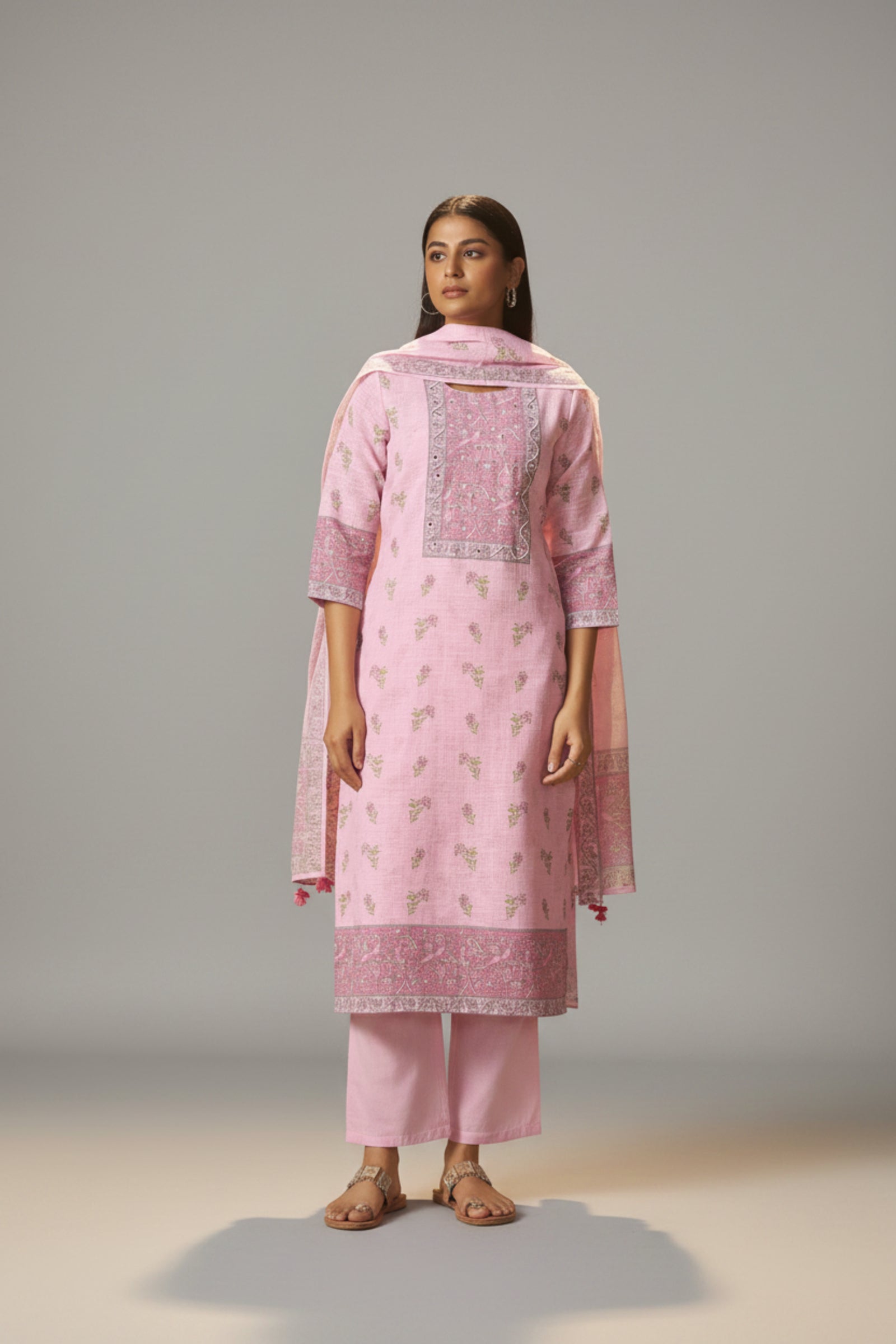 Blush Bloom Linen Cotton Digital Set
