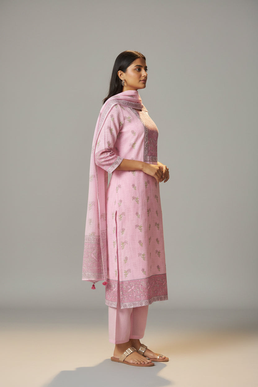 Blush Bloom Linen Cotton Digital Set