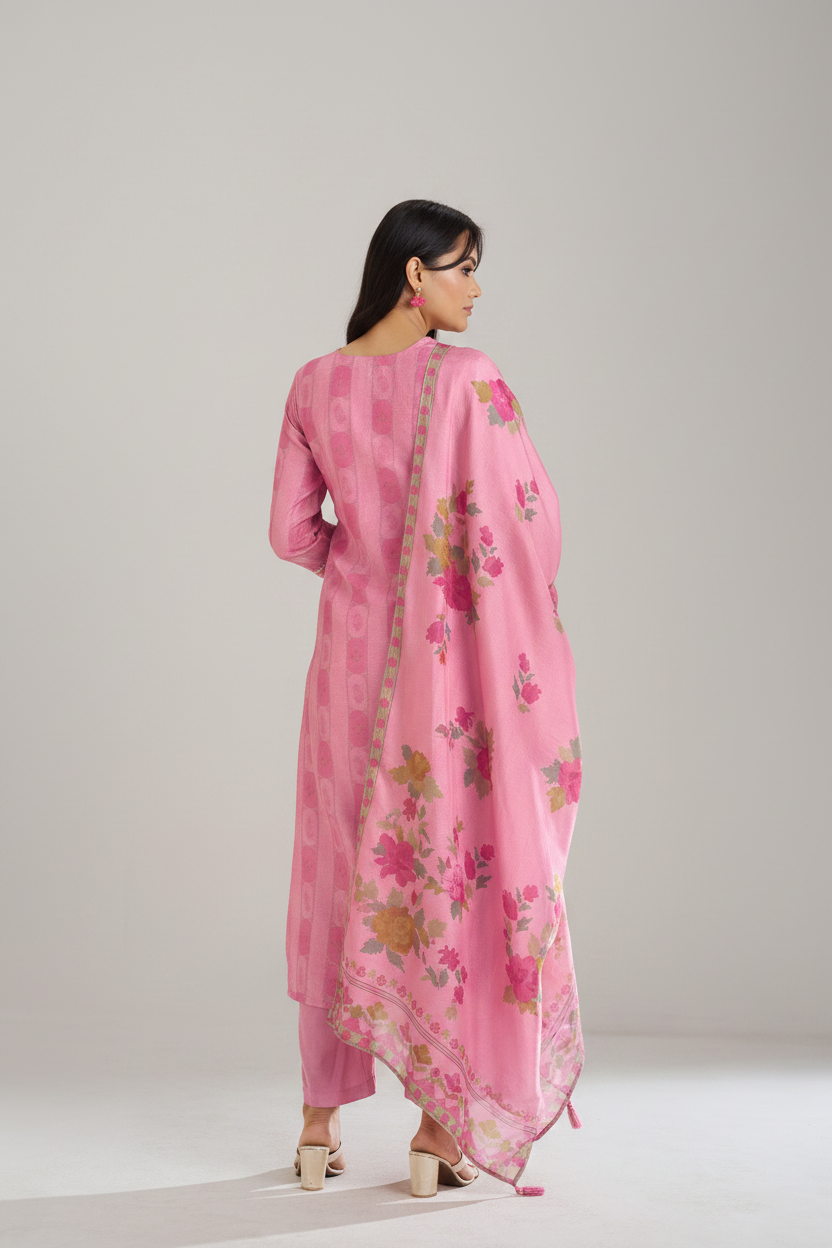 Rose Reverie Printed Kurta Set